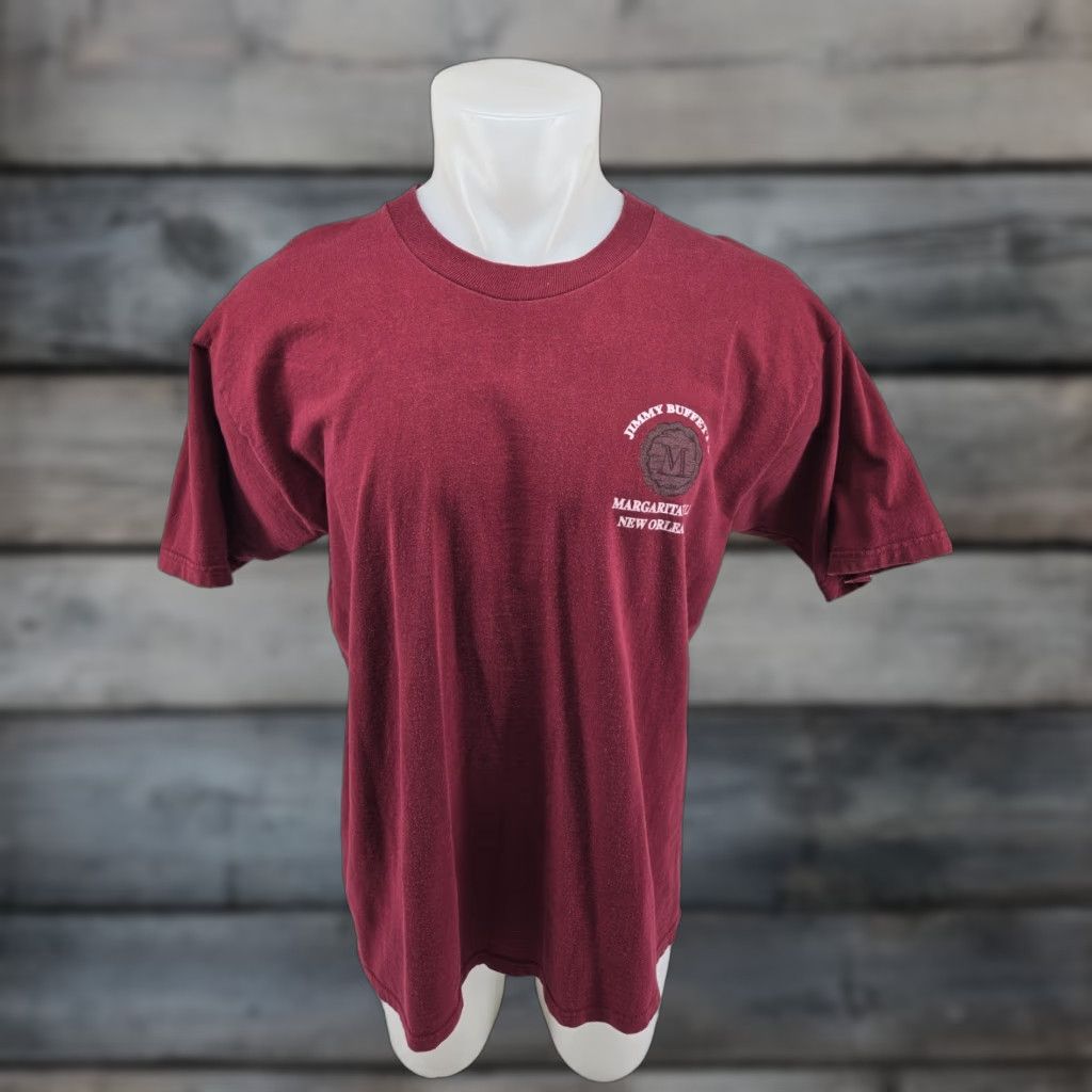Fruit Of The Loom VINTAGE Margaritaville Tequila Mens Red New Orleans T-shirt XL Shirt Size US XL / EU 56 / 4 - 1 Thumbnail