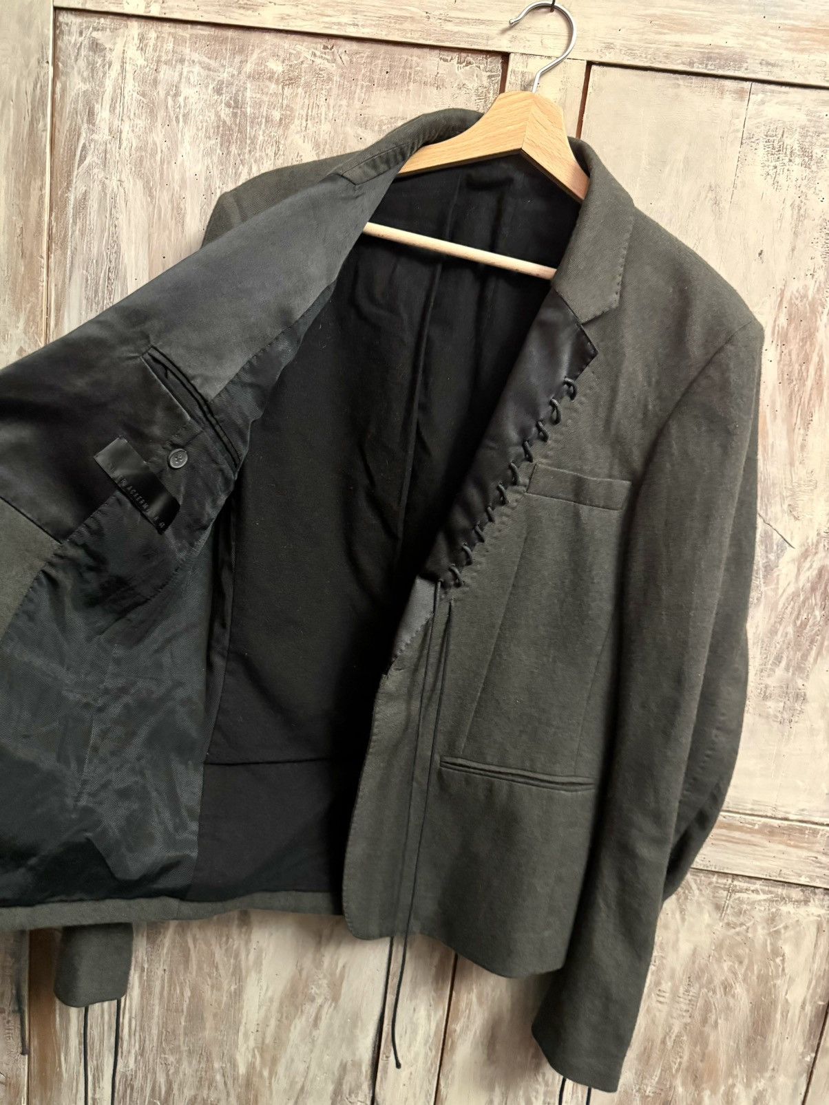 Haider Ackermann haider Ackermann kaki runway lace men blazer jacket 48 fit Size US M / EU 48-50 / 2 - 7 Thumbnail