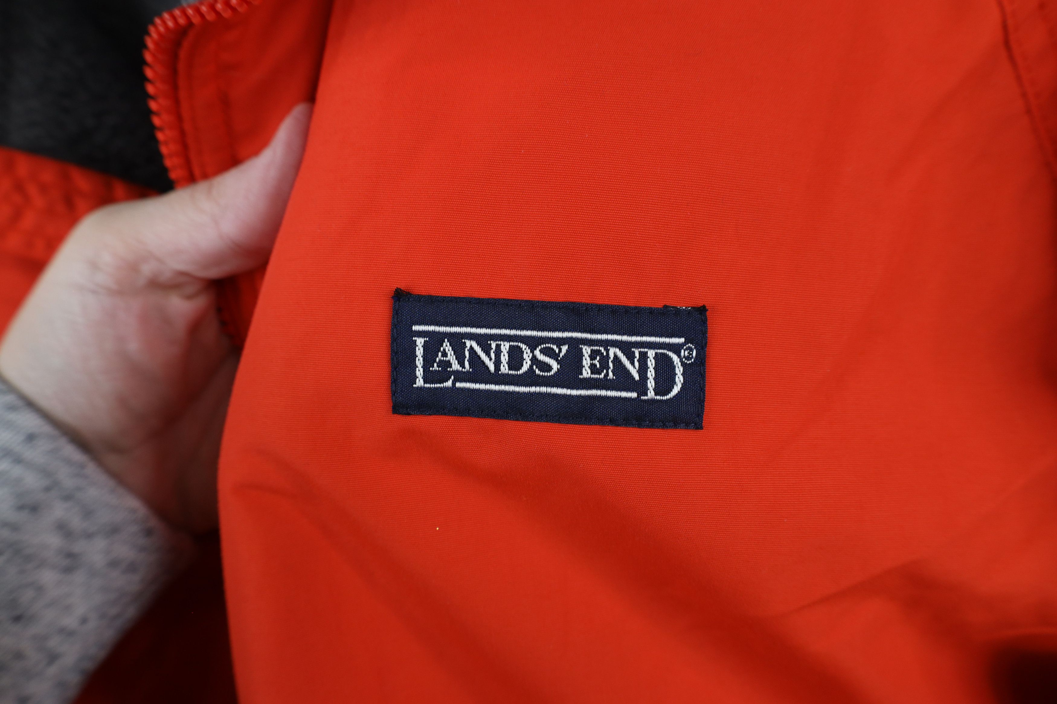 Lands' End × Vintage Vintage 90s Lands End Spell Out Fleece Lined Bomber Jacket Size US XXL / EU 58 / 5 - 4 Thumbnail