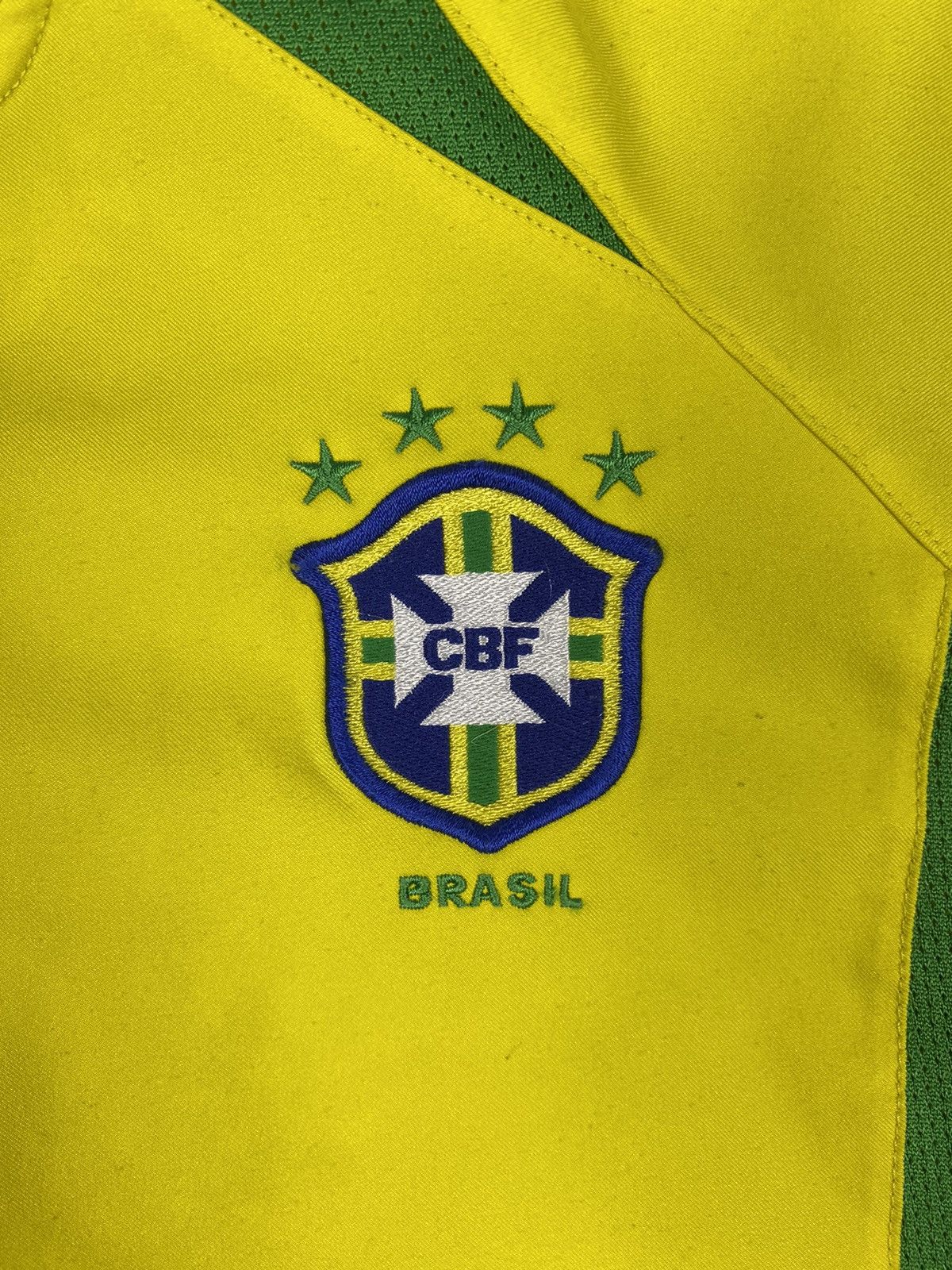 Nike × Vintage Vintage 00s Nike Brazil Hational Team Soccer Jersey Shirt Size US L / EU 52-54 / 3 - 7 Thumbnail