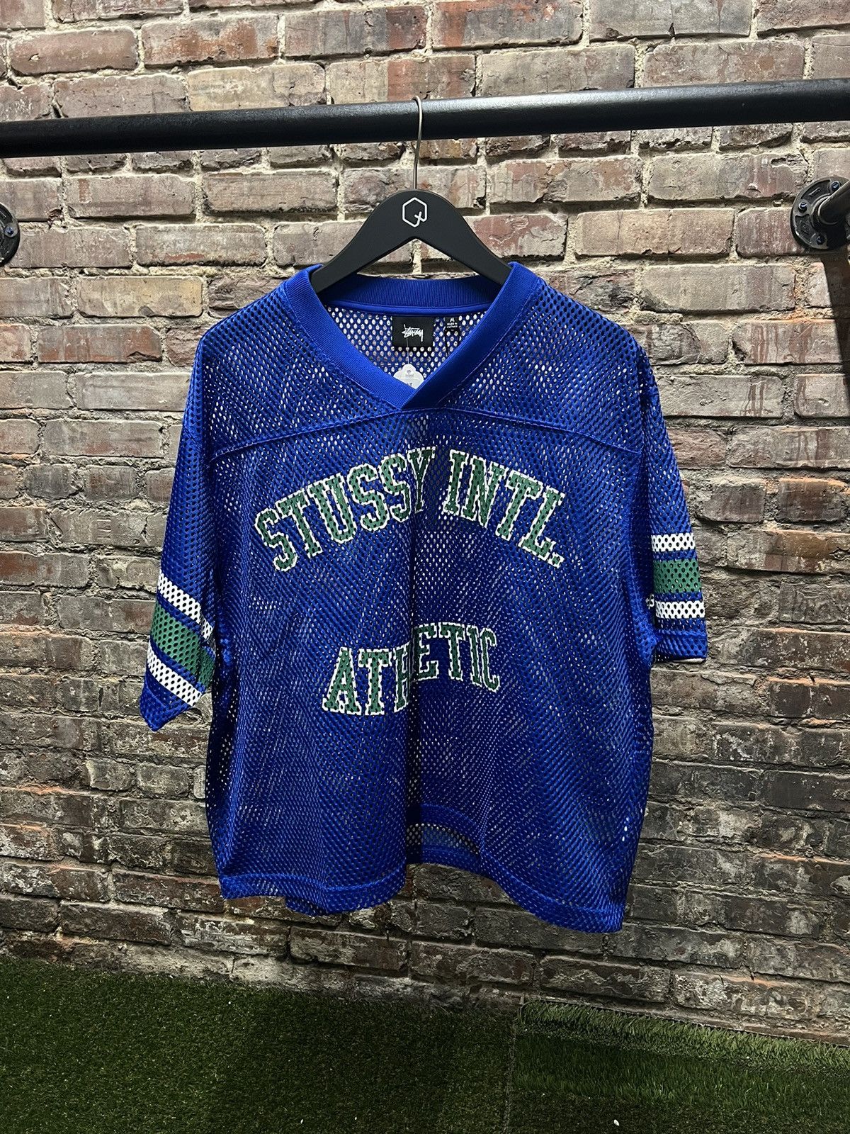 Stussy Stussy Cropped Mesh Logo Football Jersey SU24 | Grailed