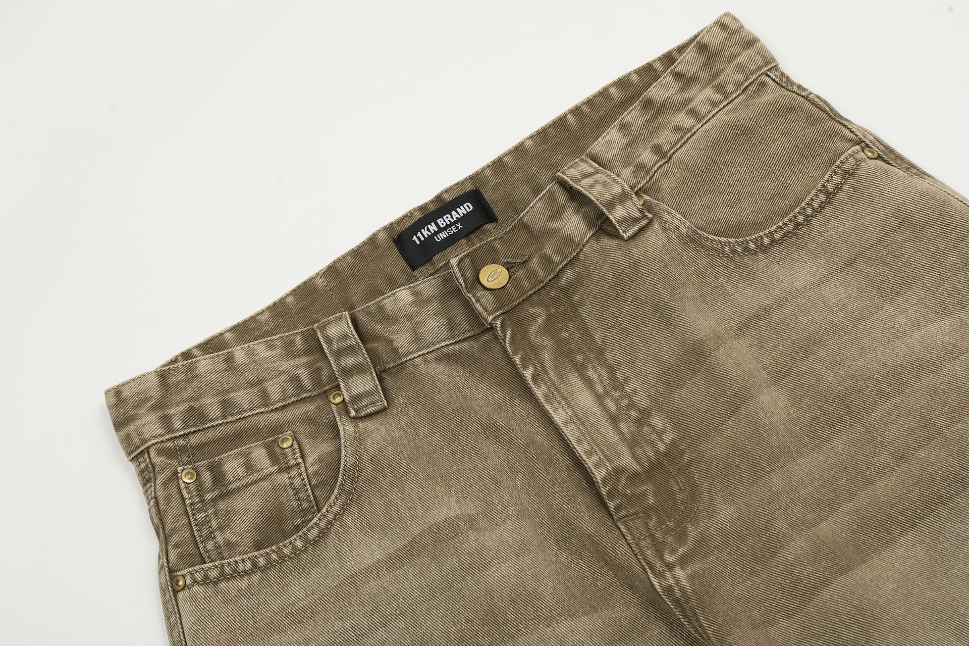 Japanese Brand × Jean American retro washed loose wide-leg casual distressed jeans Size US 32 / EU 48 - 3 Thumbnail