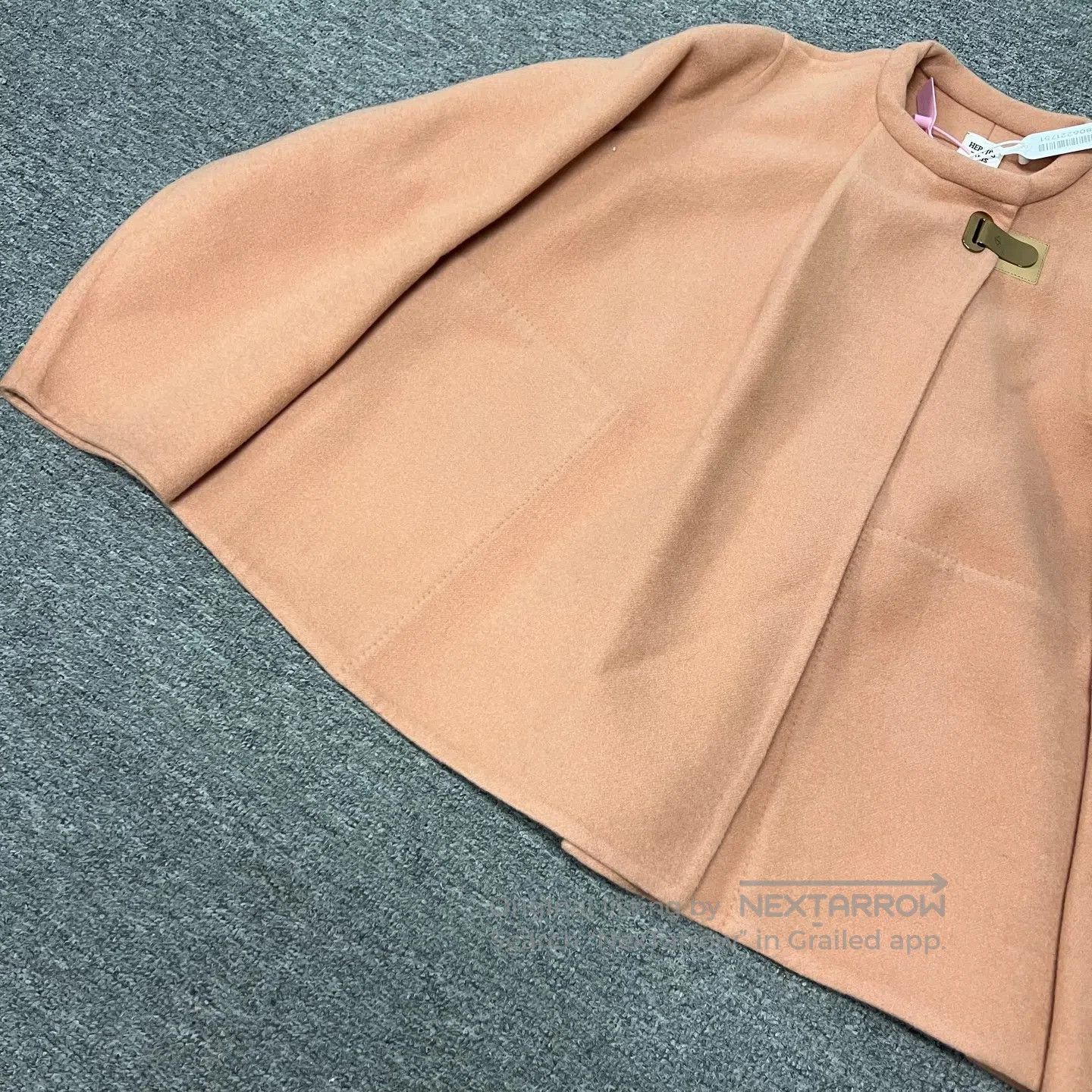 Hermes Hermes size 34 Goat hair round-neck silhouette coat| Size S / US 4 / IT 40 - 4 Thumbnail