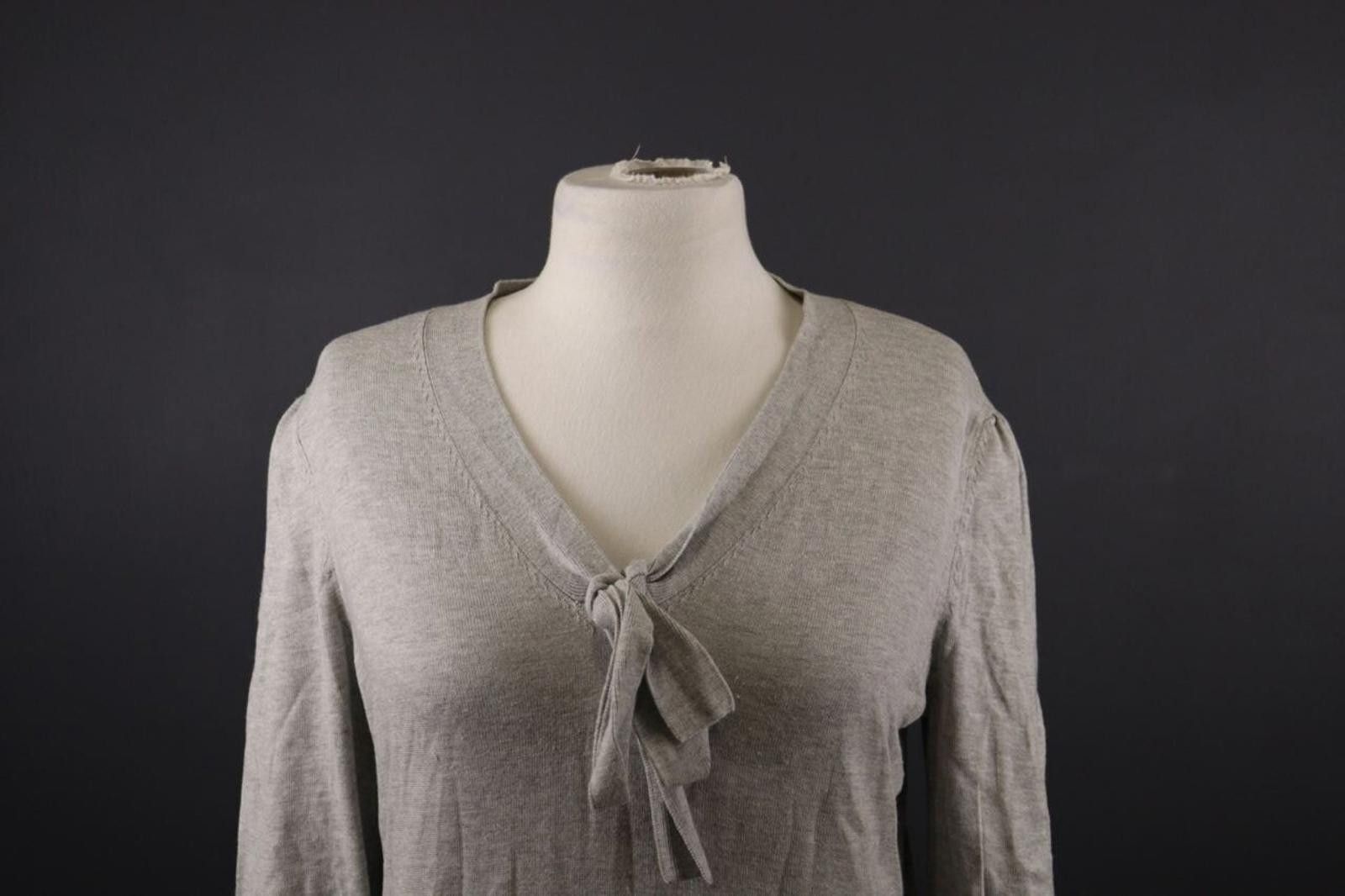 Lauren Ralph Lauren Lauren Ralph Lauren Gray Silk Drawstring Top Shirt Size M Size M / US 6-8 / IT 42-44 - 2 Thumbnail