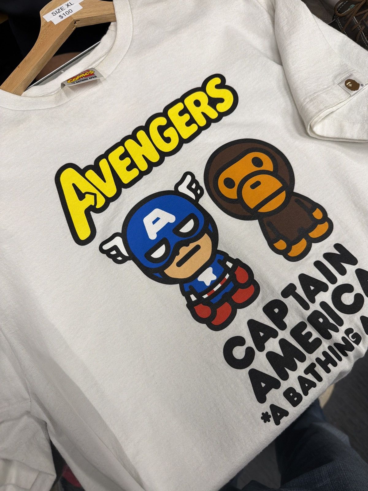 Bape Bape Marvel T-Shirt Size US XL / EU 56 / 4 - 9 Thumbnail