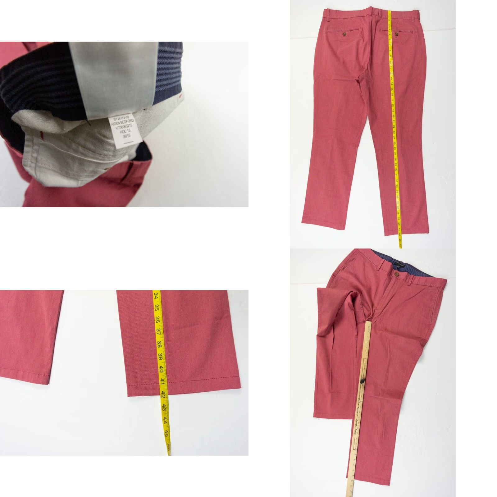 Banana Republic VINTAGE Banana Republic Men's Pants Chino Casual Business 35x30 Red Straight Fit Size US 35 - 8 Thumbnail