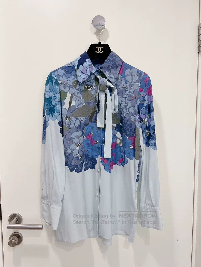 Valentino Valentino Colorful floral silk shirt top Size M / US 6-8 / IT 42-44 - 1 Thumbnail