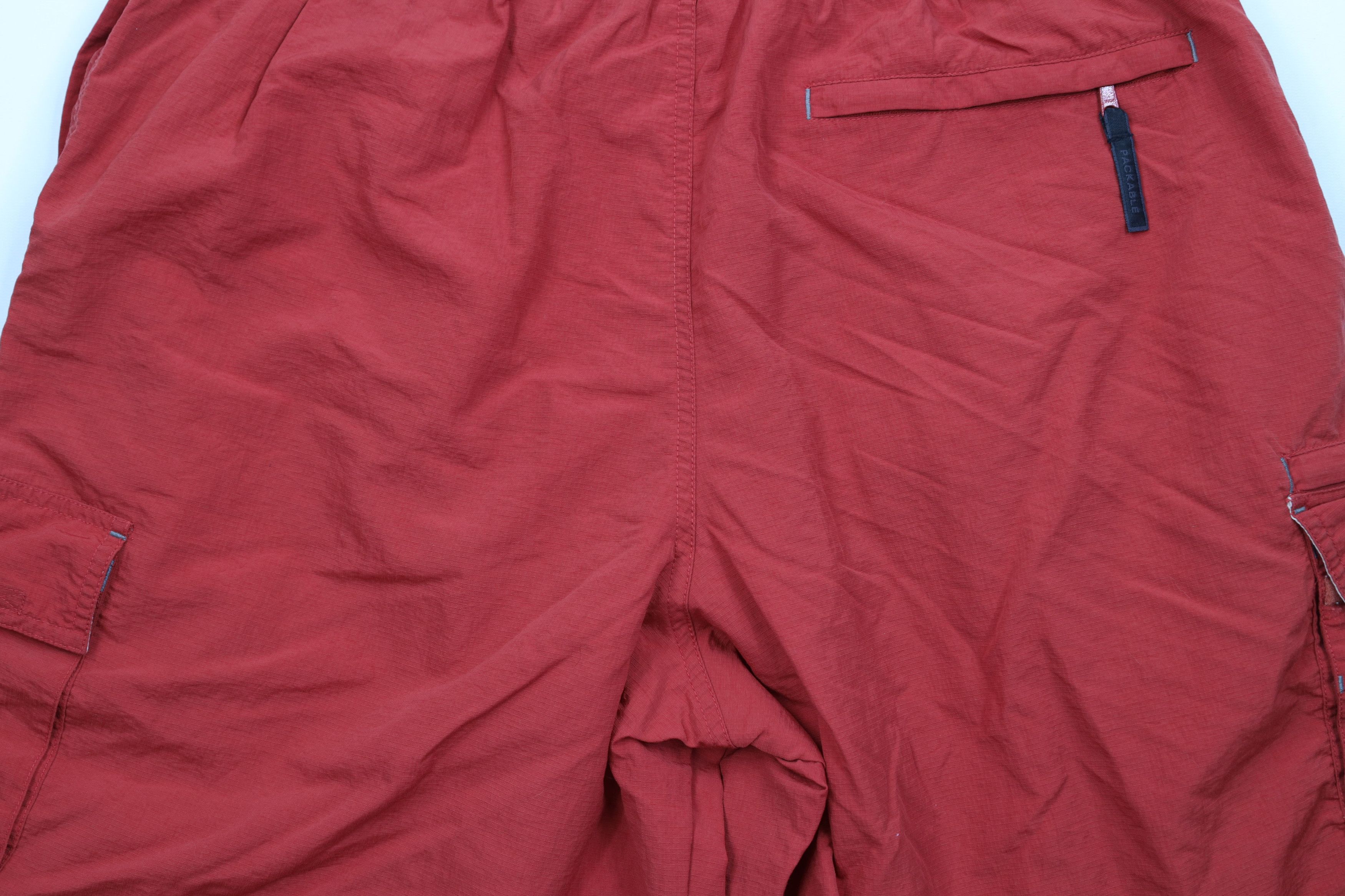 Columbia Vintage Y2K Columbia Lined Above Knee Cargo Shorts Red Size US 36 / EU 52 - 10 Thumbnail