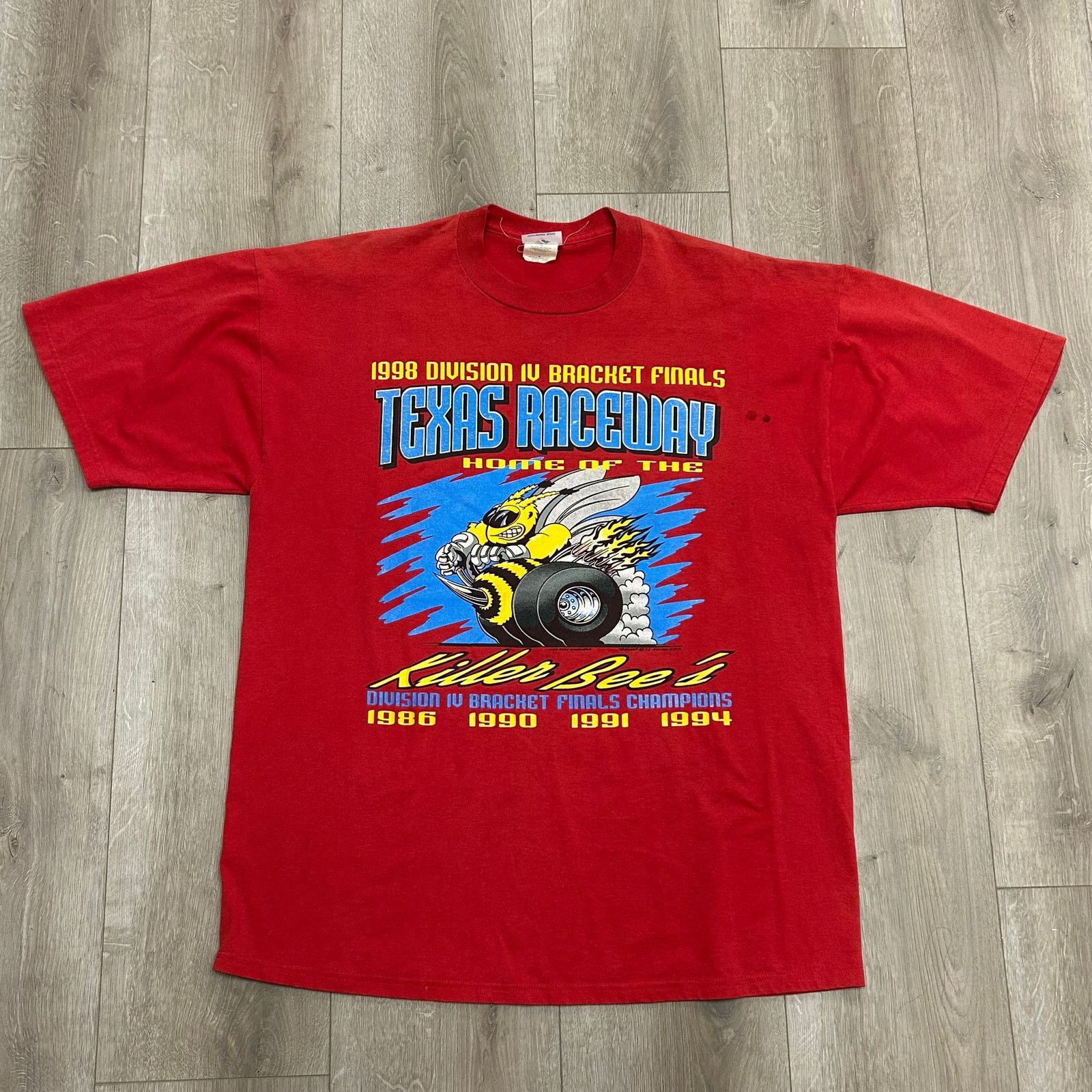 NASCAR 1998 Texas Raceway Division IV Finals Killer Bee 1 Tee XL Size US XL / EU 56 / 4 - 1 Thumbnail