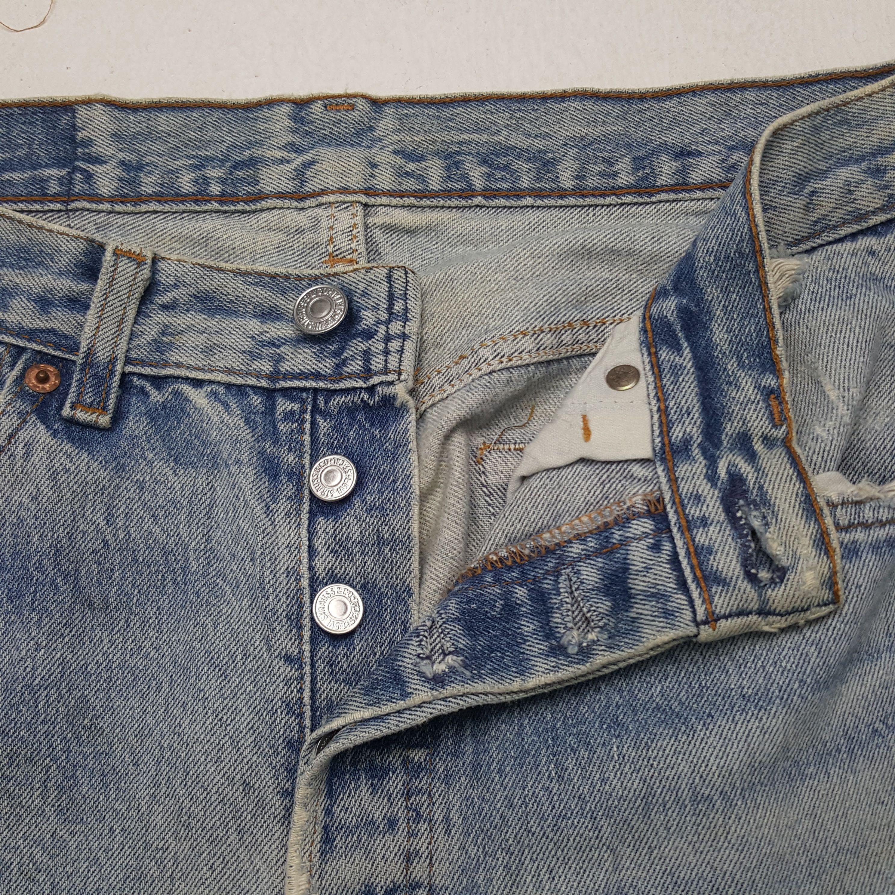 Levi's × Vintage Vintage Levi's 501 Distressed Style Denim Jeans Size US 30 / EU 46 - 12 Thumbnail