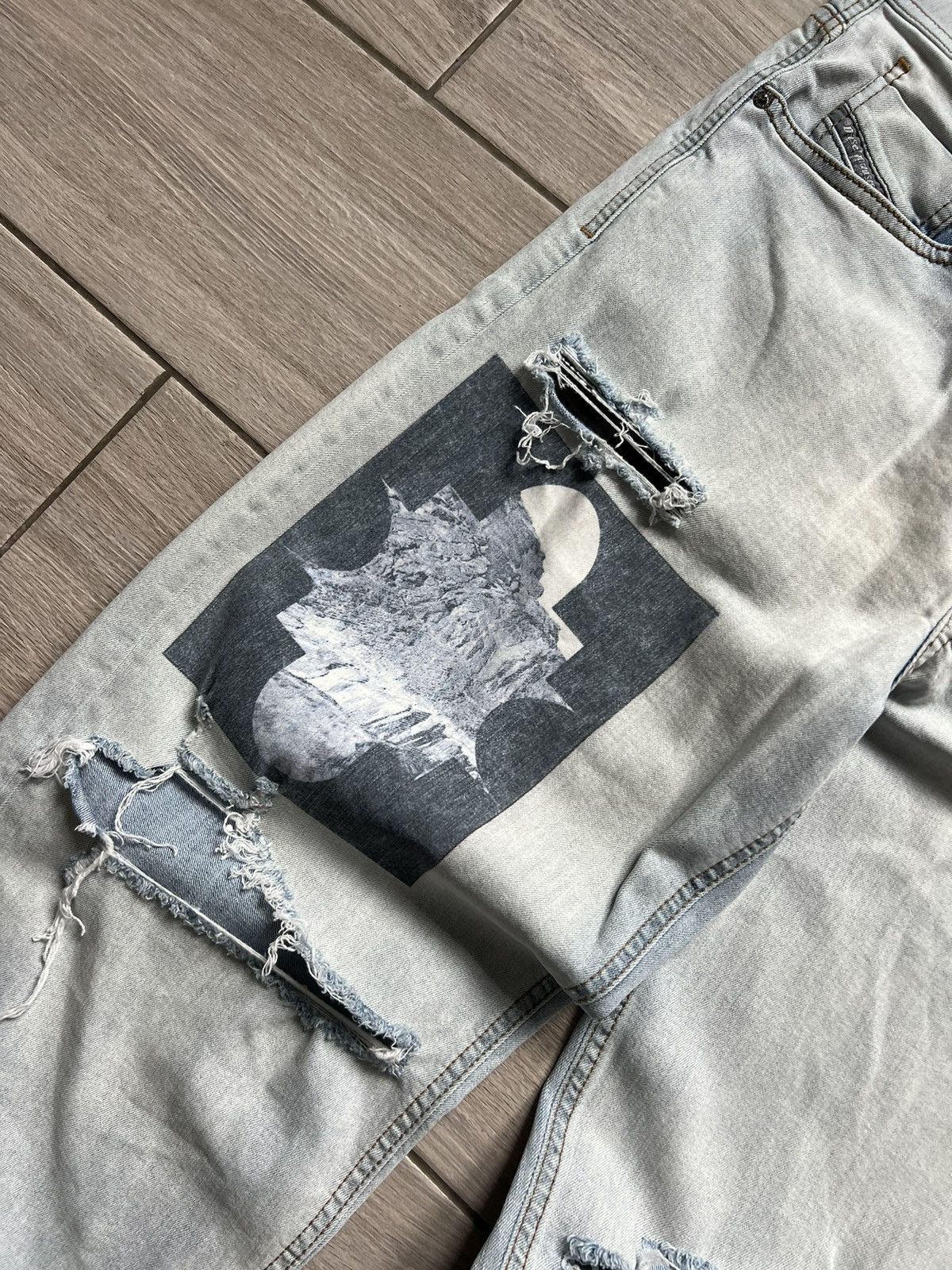 Diesel DIESEL PANTS REGULAR Light Blue Denim Pants RRP 350$ Y2K Size US 33 - 6 Thumbnail