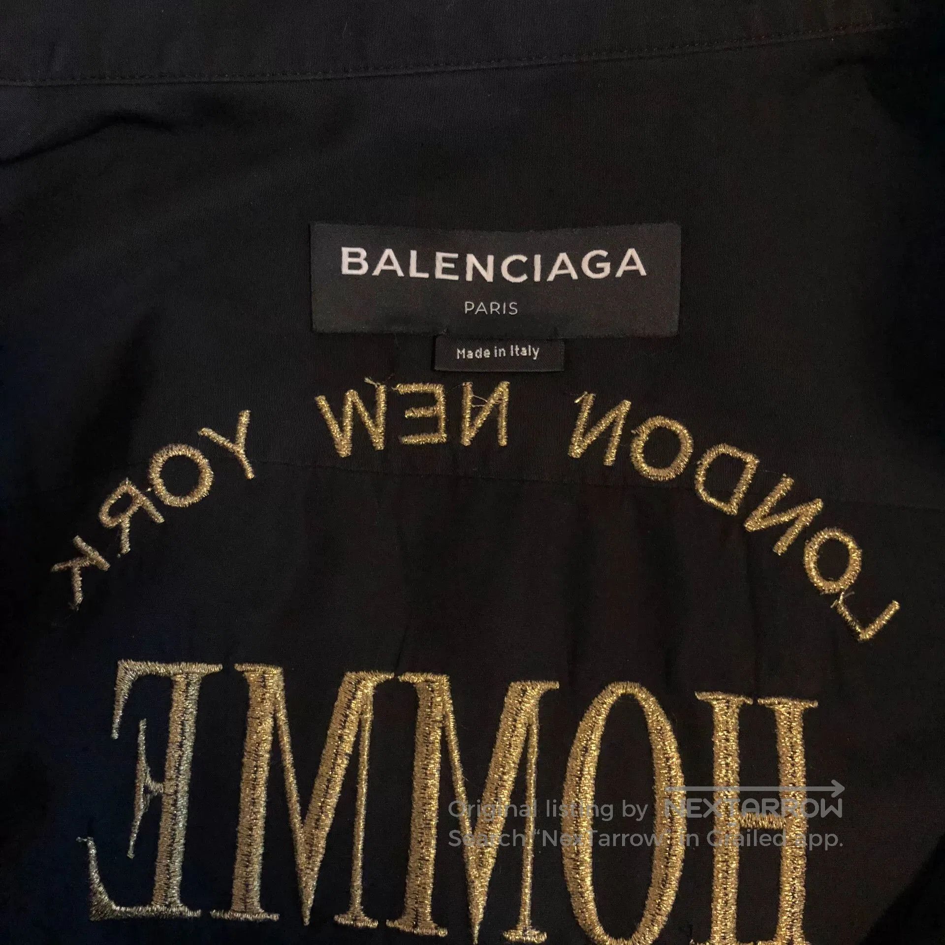 Balenciaga Balenciaga Homme Gold Thread Shirt. Size US M / EU 48-50 / 2 - 3 Thumbnail