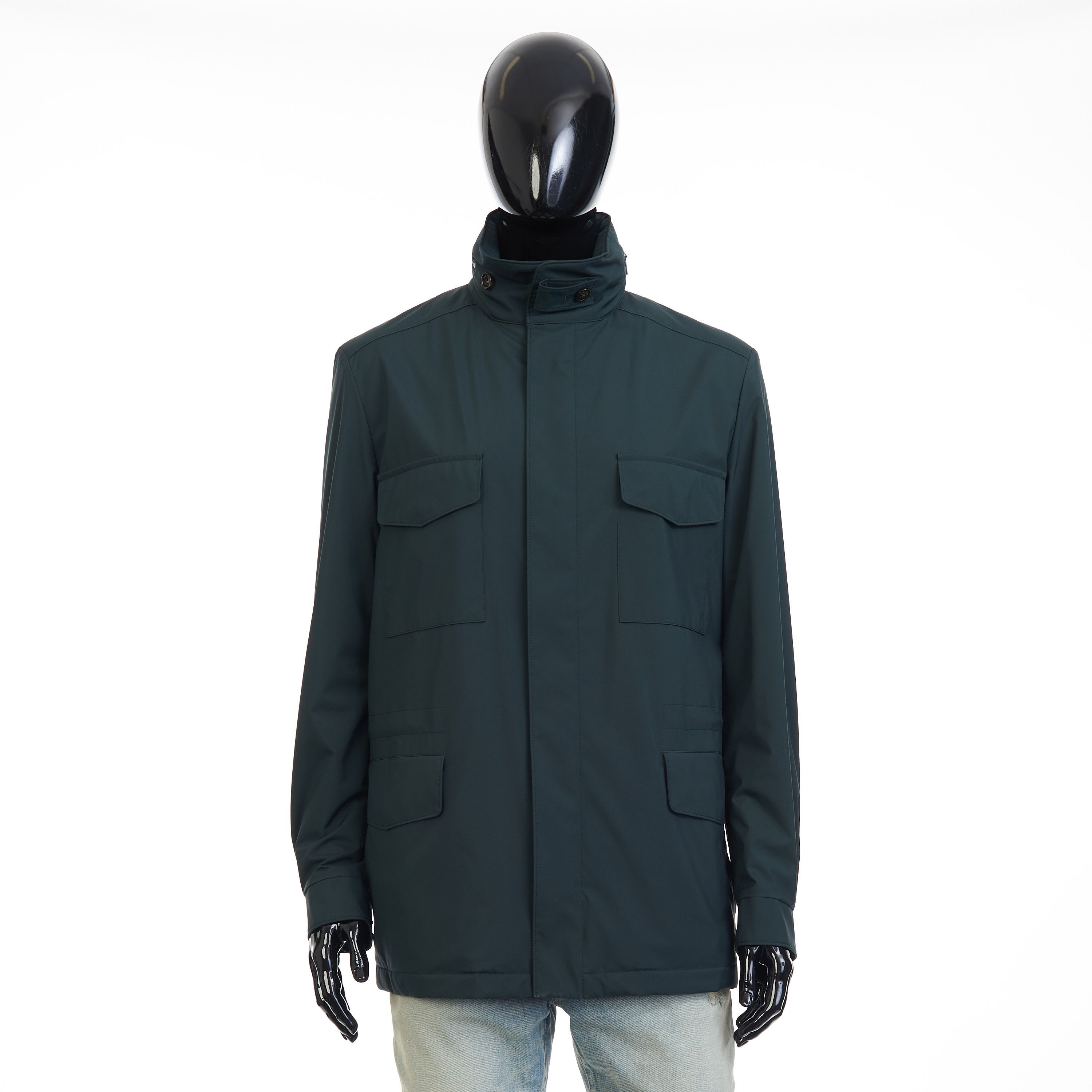 image of Loro Piana Windmate Traveller Jacket -Technical Fabric - Storm System in Boston Fern Green (Size Me