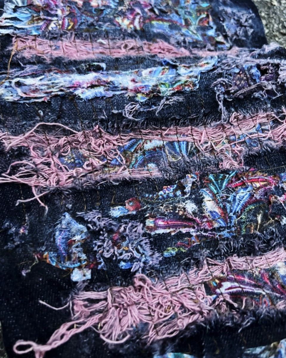 Handmade × Japanese Brand 1of1 Distressed Japanese jeans in sashiko style BLOTTER Size US 33 - 3 Thumbnail
