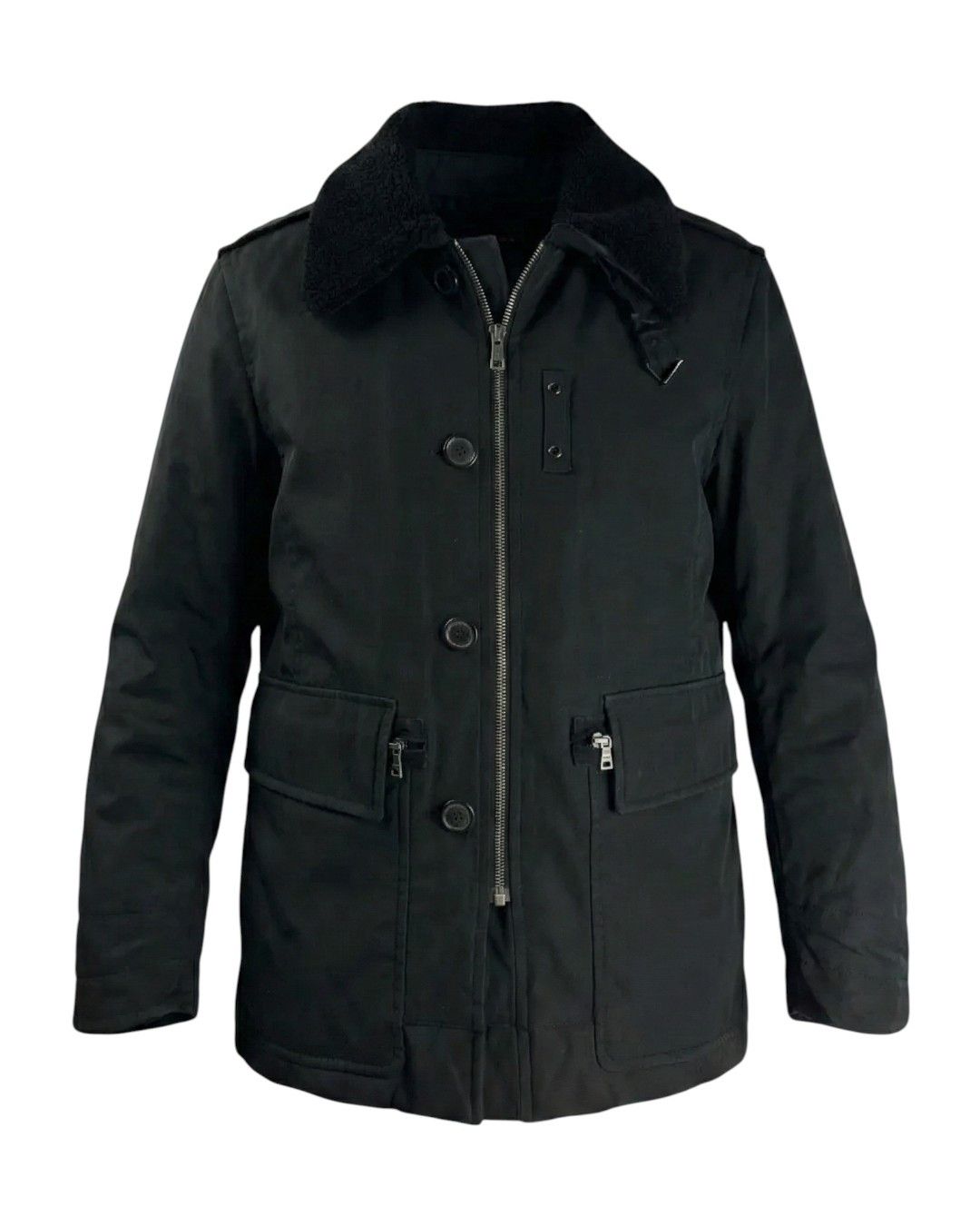 Prada SHEEP FUR COLLAR GORE TEX COAT Size US S / EU 44-46 / 1 - 1 Thumbnail