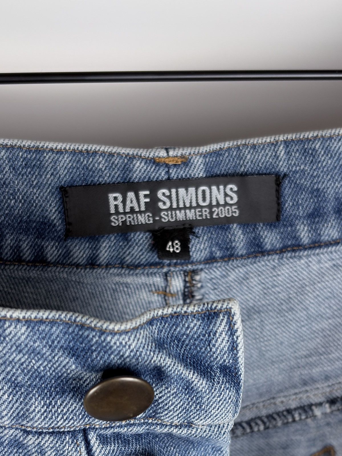 Raf Simons SS05 Raf Simons Bootcut Raw Hem Faded Blue Denim Jeans Size US 32 / EU 48 - 6 Thumbnail