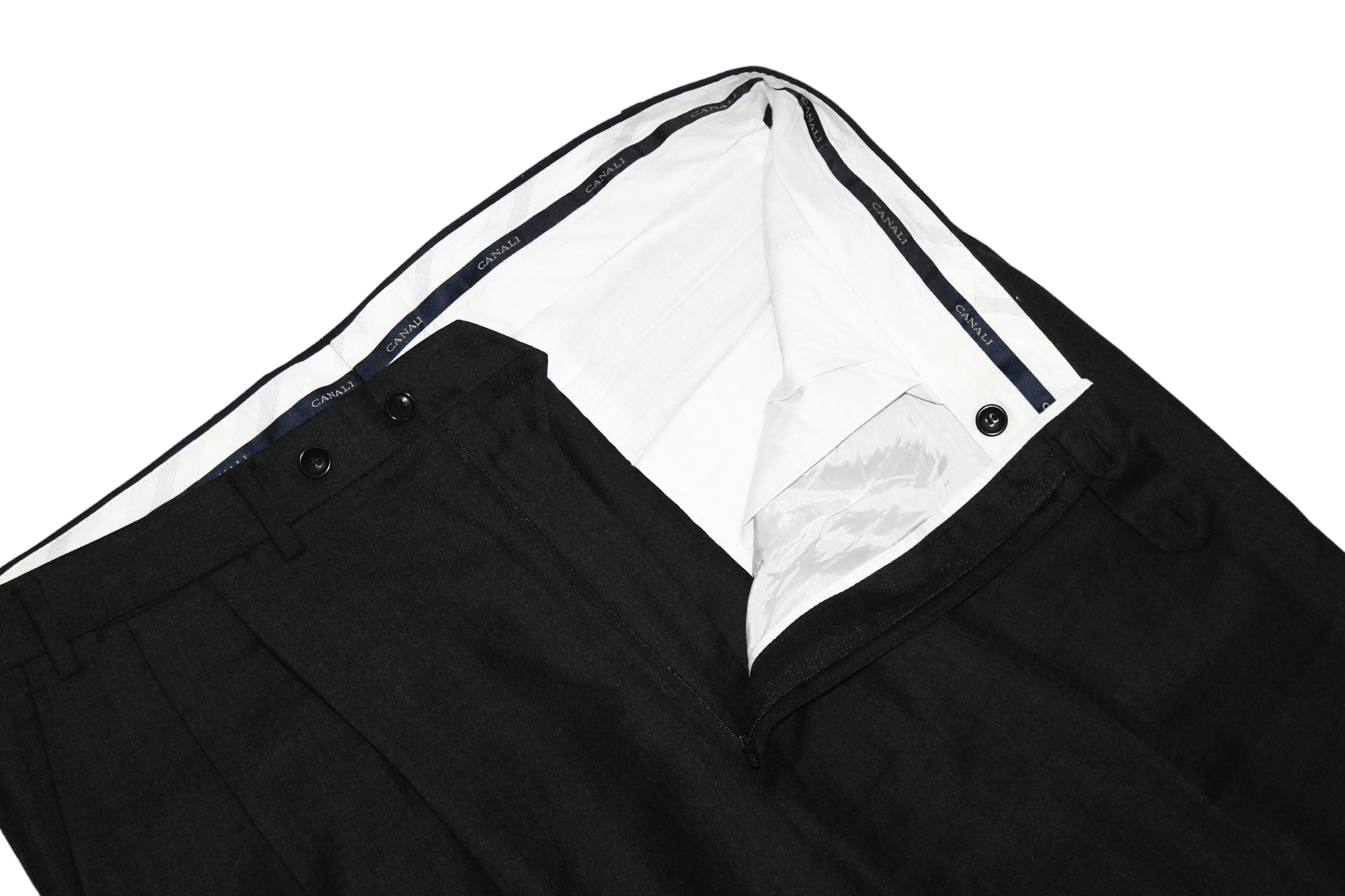 Canali Canali for Harrods Pure Wool Classic Pleated Trousers Size US 38 / EU 54 - 5 Thumbnail