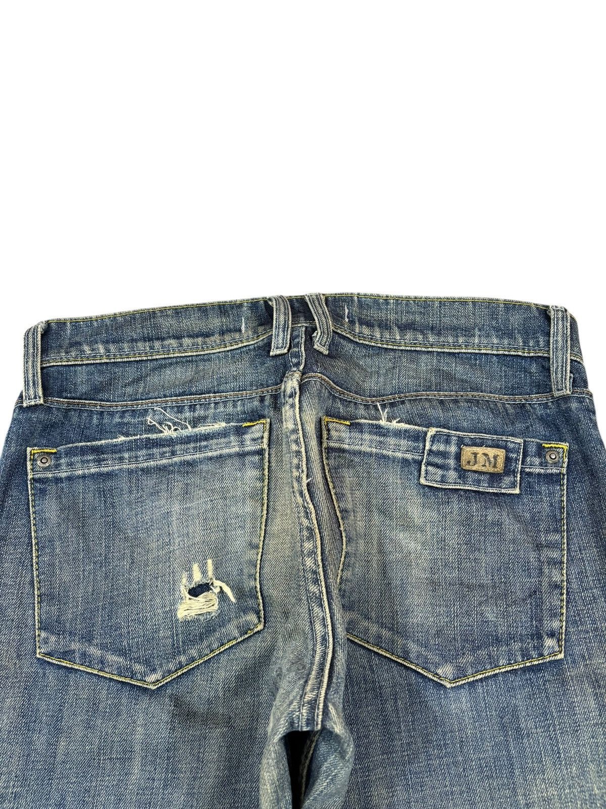 Japanese Brand Vintage Japanese Brand Mud Wash Distressed Loose Jeans Size US 31 - 8 Thumbnail