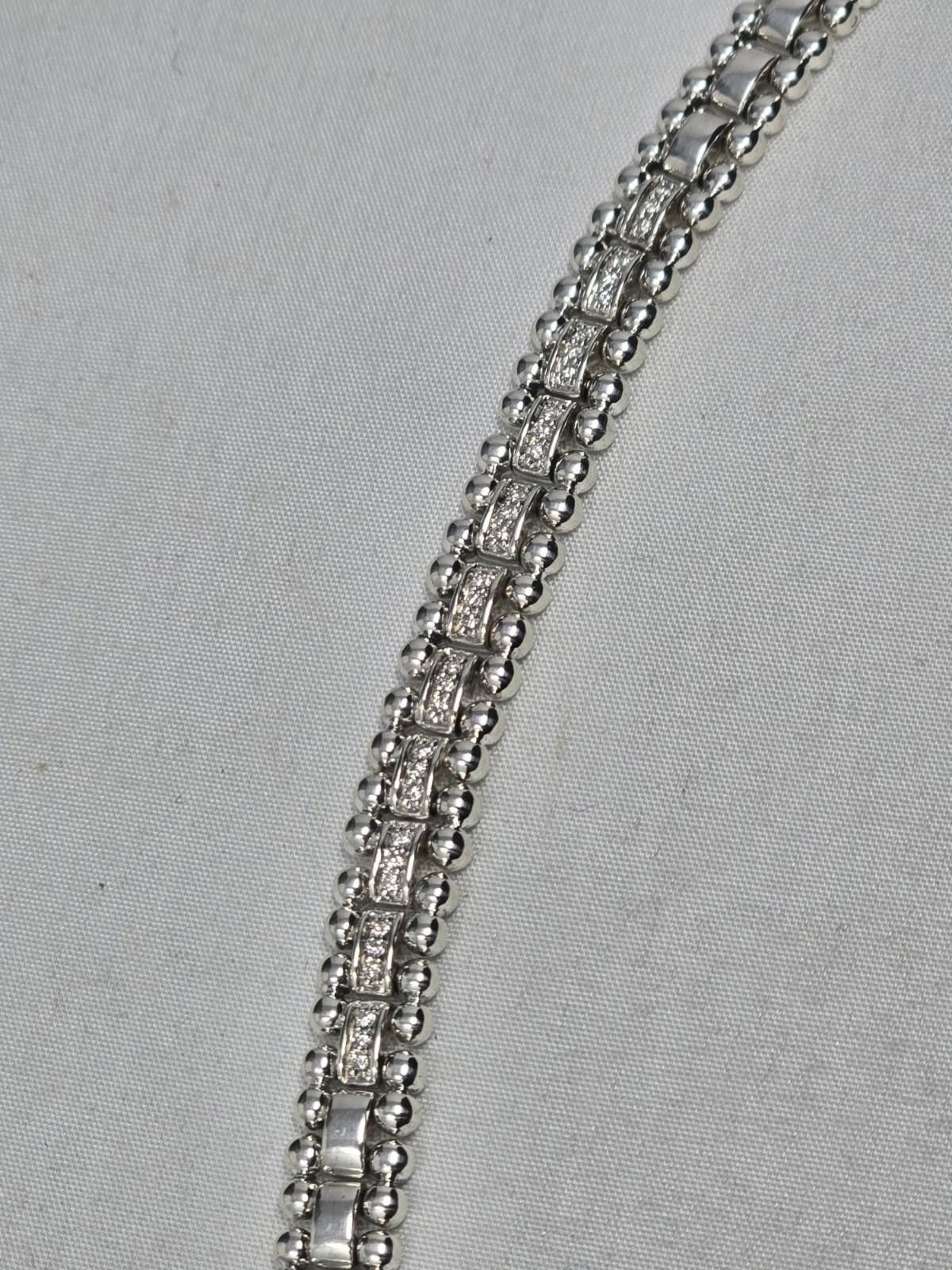 Lacoste Lagos Caviar Spark Diamond Pavé Link Bracelet 7in Size ONE SIZE - 1 Thumbnail