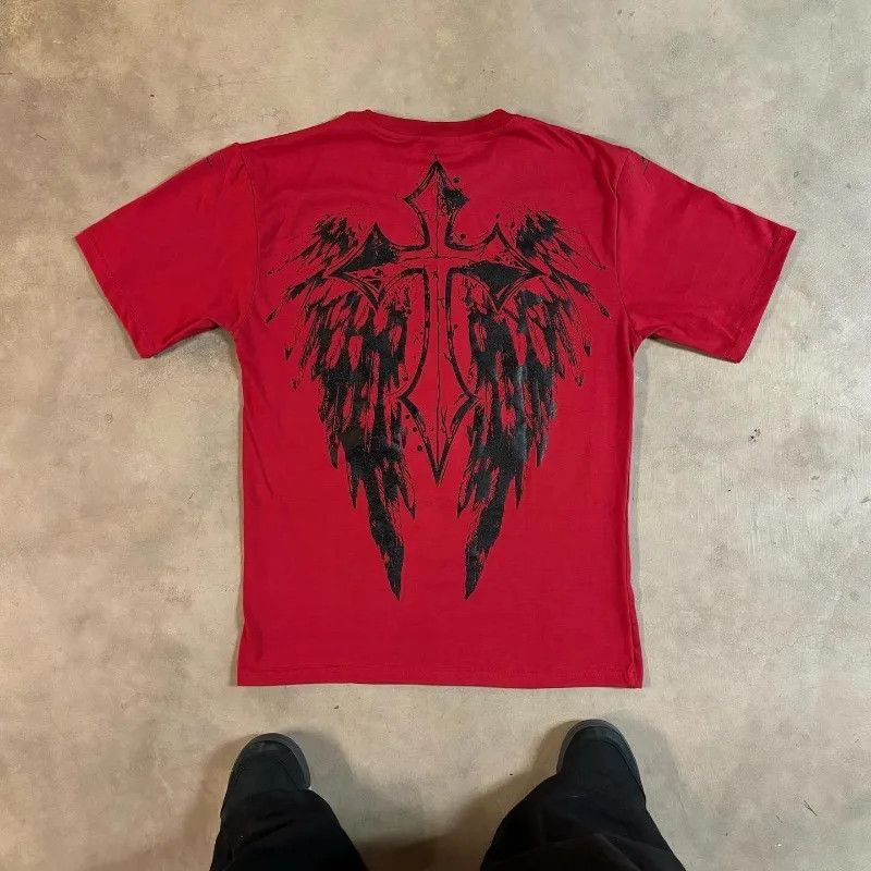 Vintage Y2k dark skull Size US XL / EU 56 / 4 - 2 Thumbnail