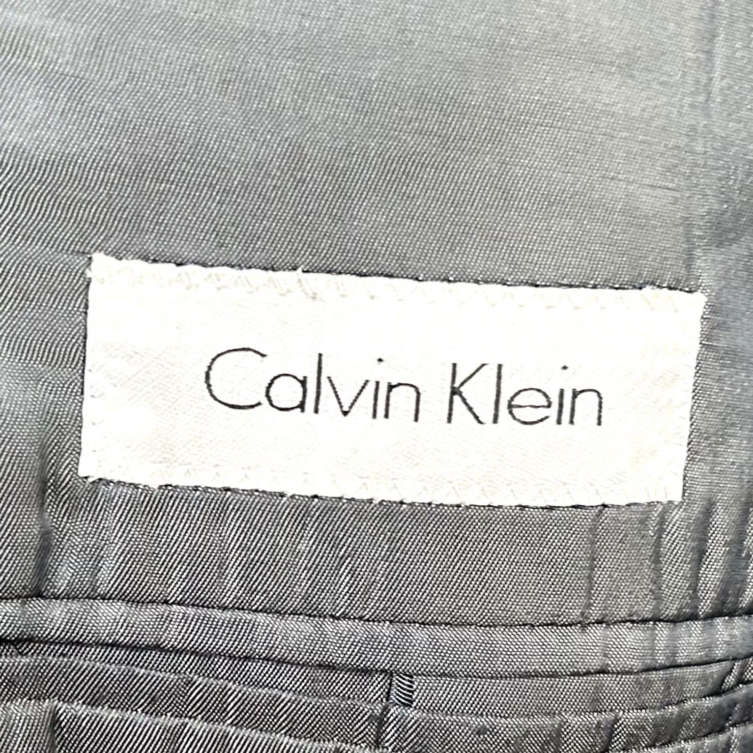 Calvin Klein Calvin Klein Jacket Sport Coat 42R 100% Wool Gray Two-Button Lined Double Vented Mens Reg 42 Dark Gray Size US XS / EU 42 / 0 - 3 Thumbnail
