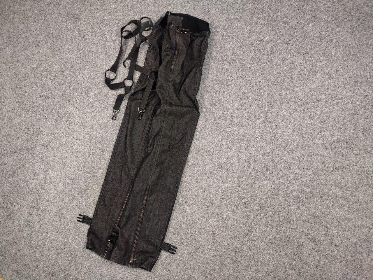 If Six Was Nine Vintage 90's House Loferrie Japan design Bondage Zip Pants Size US 32 / EU 48 - 3 Thumbnail
