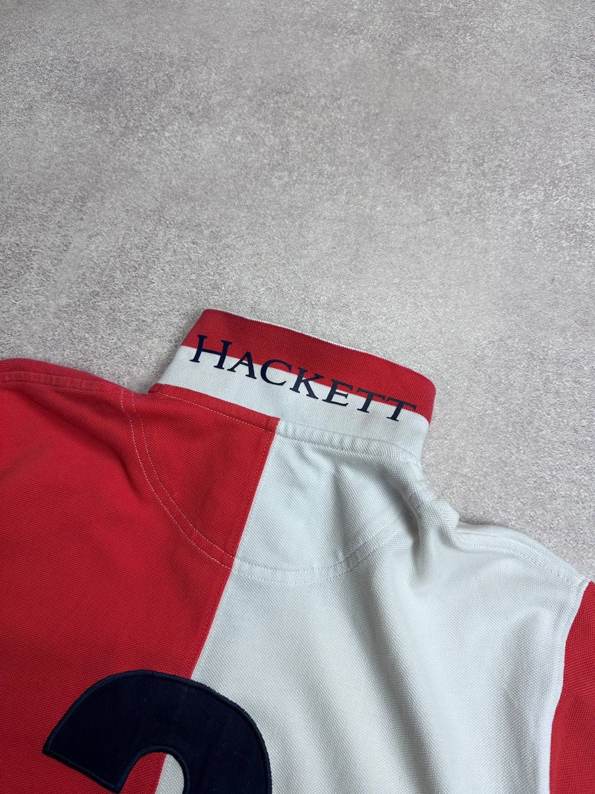 Hackett Vintage 90s Hackett Big Logo Archival Polo Shirt m Size US M / EU 48-50 / 2 - 7 Thumbnail
