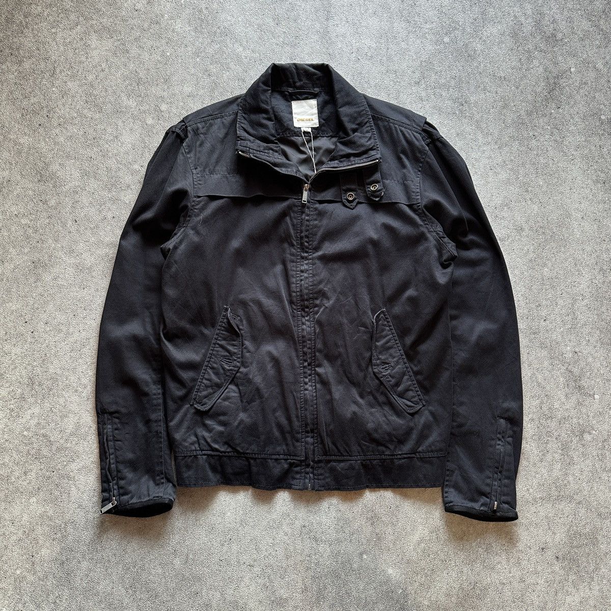 00’s DIESEL gimmick jacket zip opium S Diesel × Japanese Brand 00s Japanese Diesel Bomber Opium