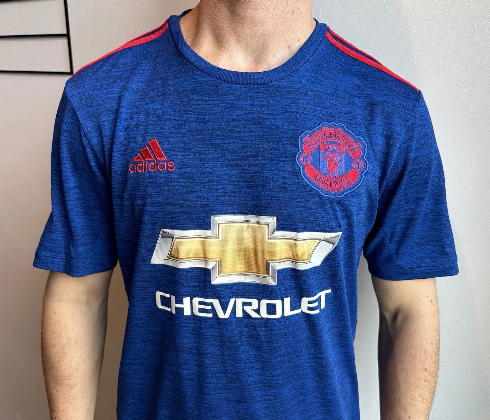 Adidas Fc Manchester United 2016 2017 Away Jersey Shirt Soccer Size US M / EU 48-50 / 2 - 2 Thumbnail