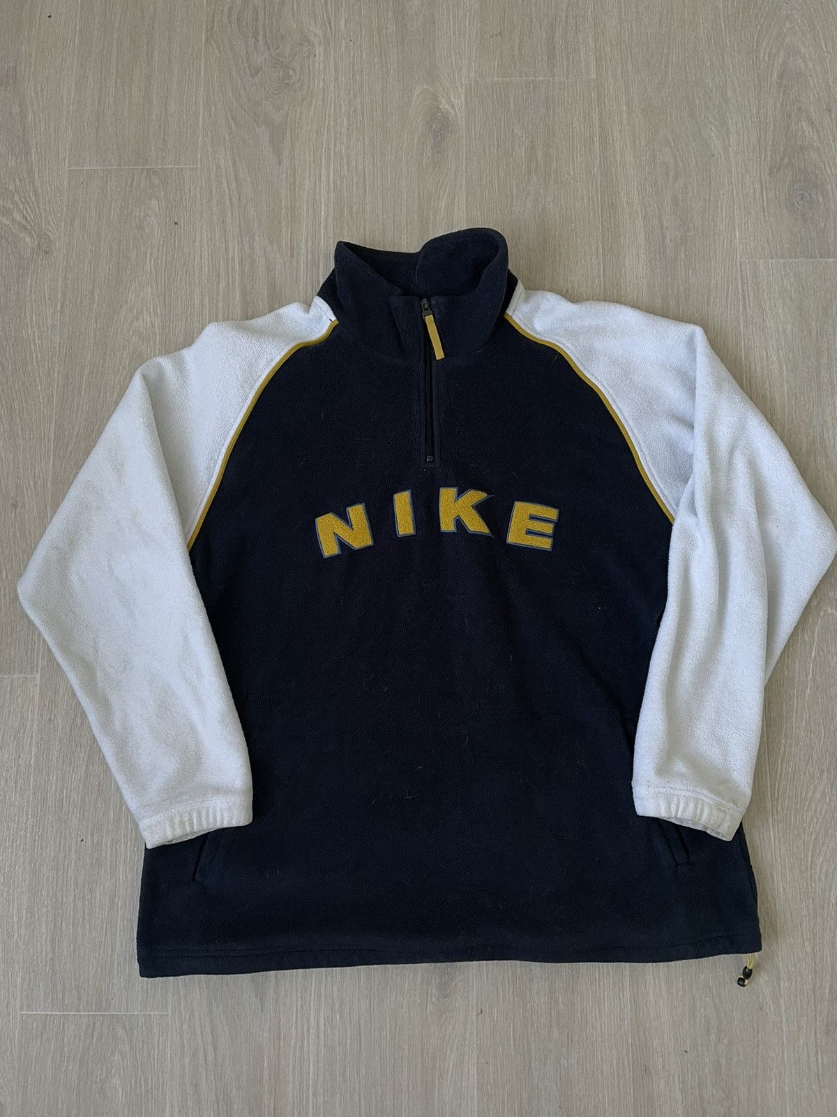 Nike × Vintage Vintage Nike fleece hoodie Y2K 90s Size US XL / EU 56 / 4 - 1 Thumbnail
