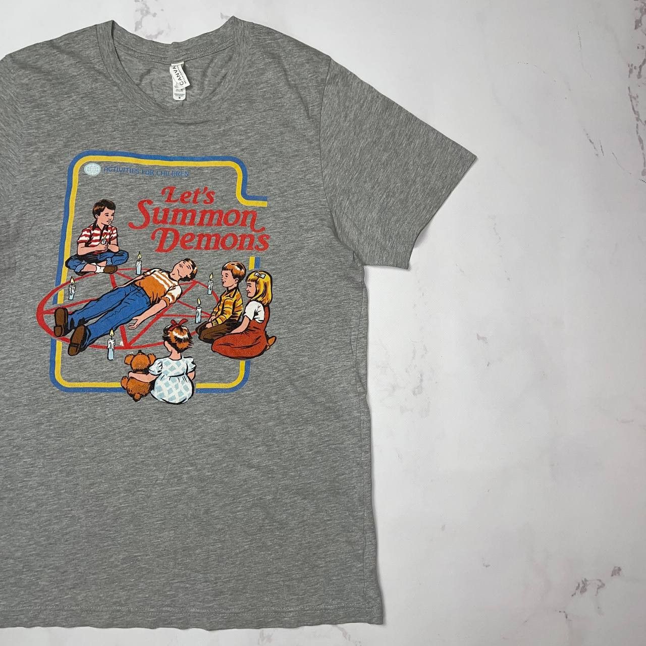 Canvas Steven Rhodes "Let's Summon Demons" VintageT-Shirt Size M Size US M / EU 48-50 / 2 - 5 Thumbnail