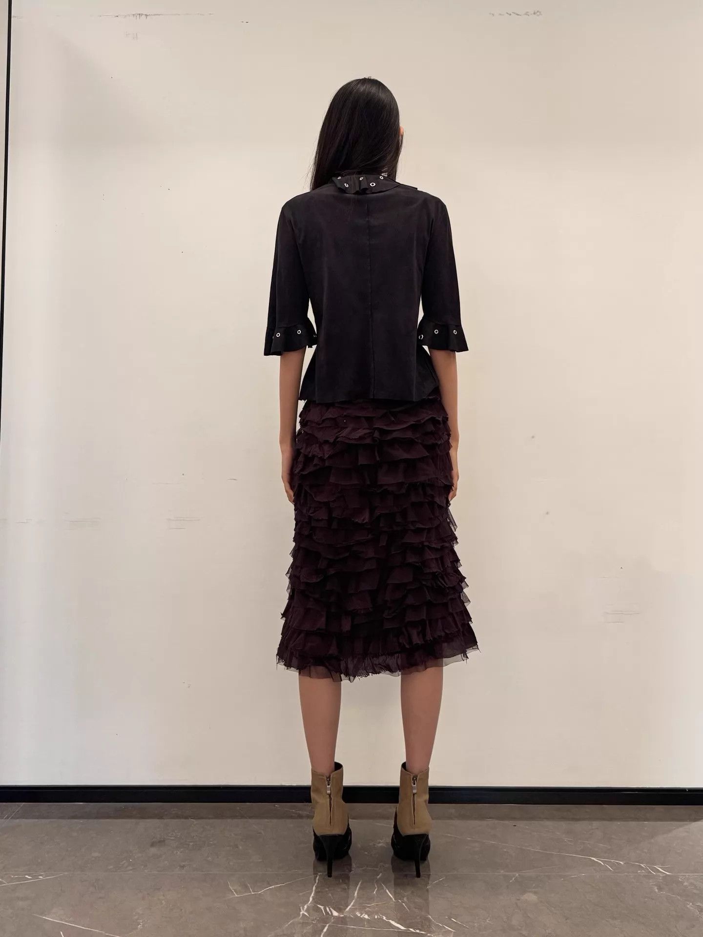 Vintage Vintage Italian Lace-up Ruffle Rivet Cardigan L Size L / US 10 / IT 46 - 7 Thumbnail