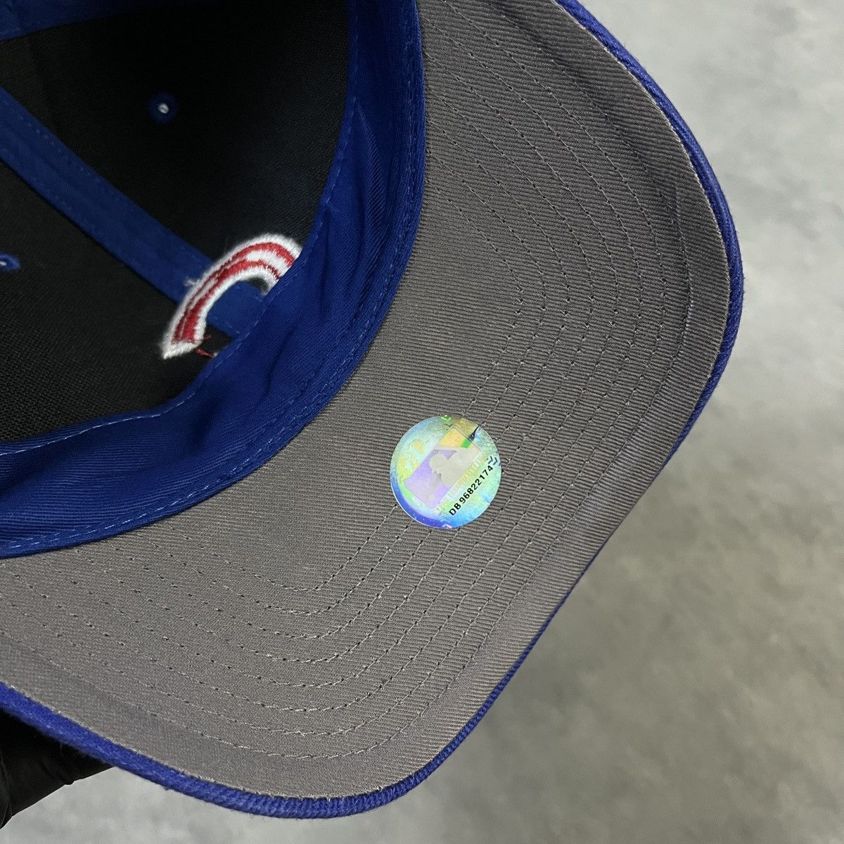 MLB 90s Chicago Cubs MLB Authentic Strapback Hat Twins Enterpris Size 34 - 3 Thumbnail