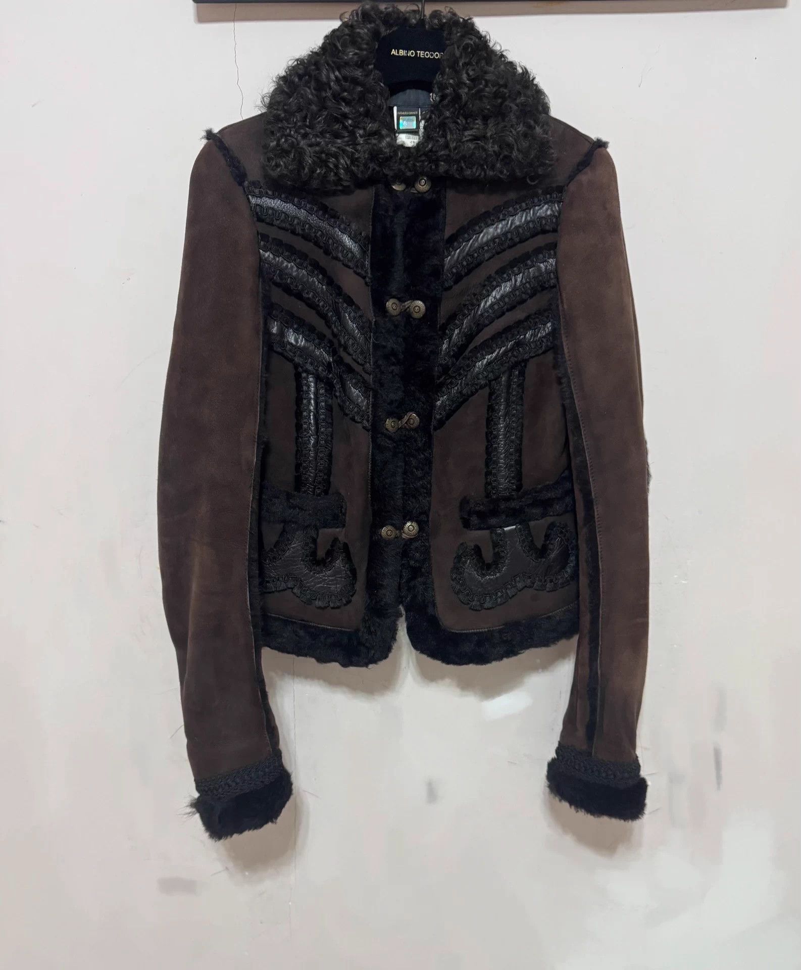 Just Cavalli JastCavalii Deep Brown Deerskin Shearling Jacket Italy 40 Size M / US 6-8 / IT 42-44 - 1 Thumbnail