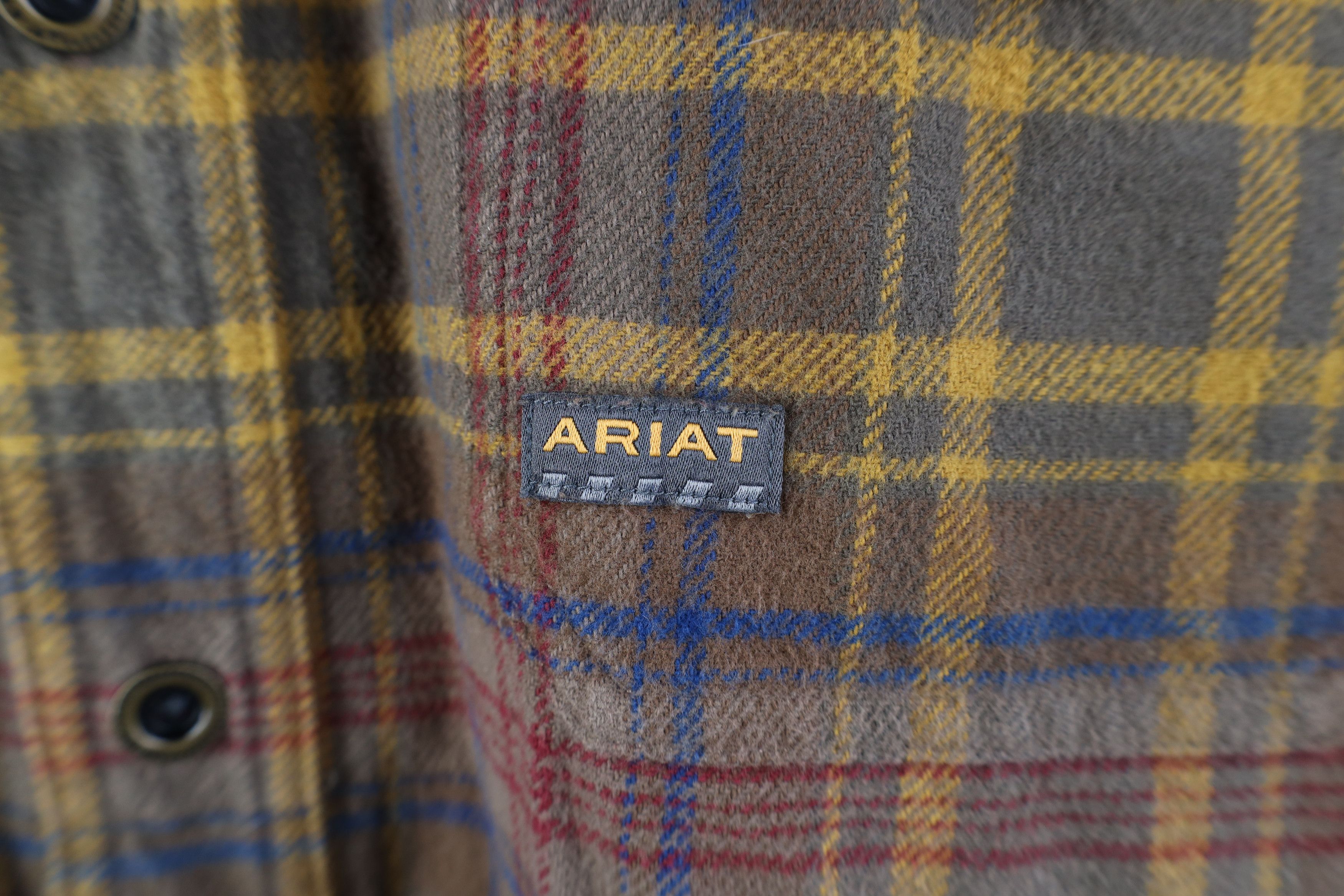 Ariat Ariat Rebar Heavyweight Flannel Collared Button Shirt Plaid Size US S / EU 44-46 / 1 - 4 Thumbnail