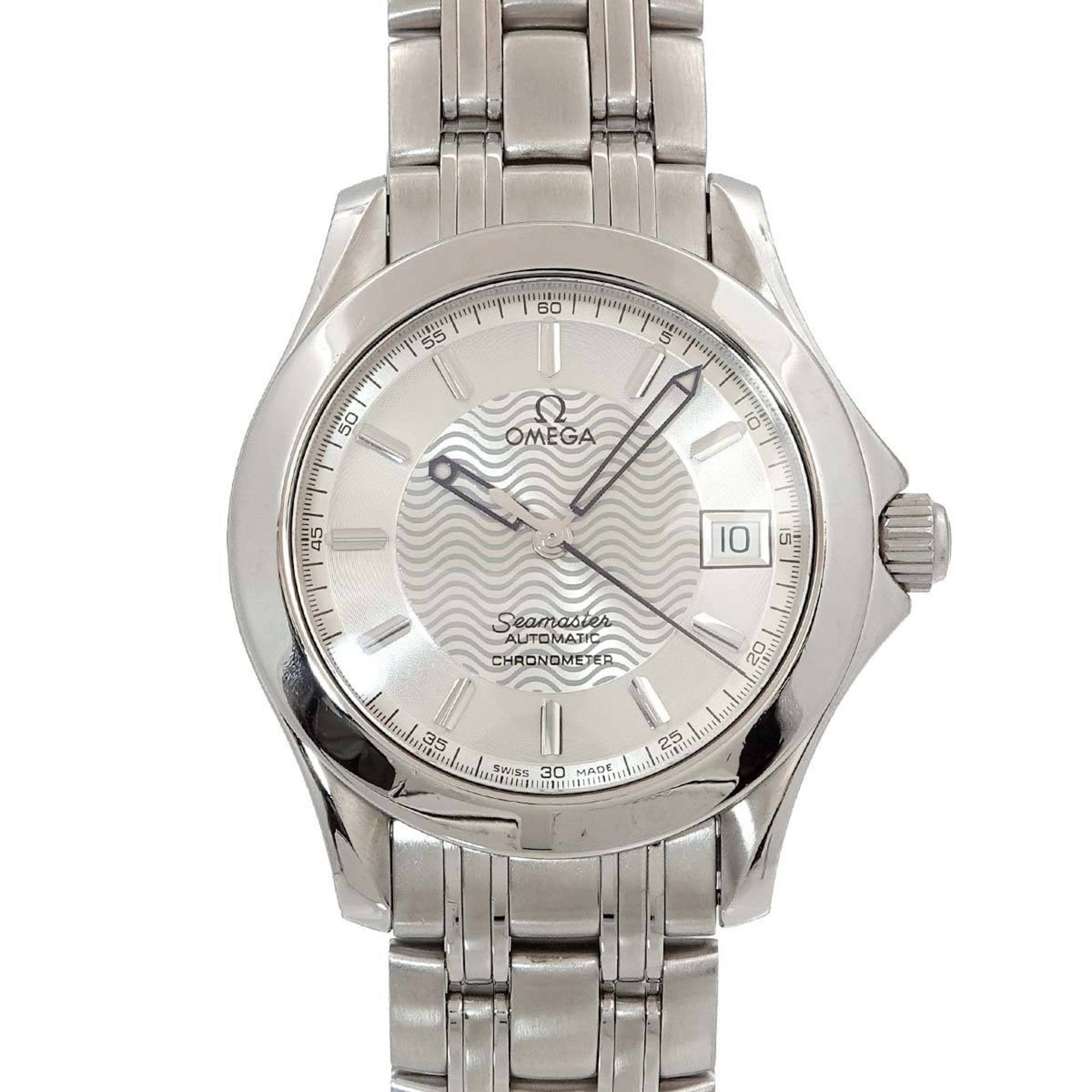 OMEGA Seamaster 120 Chronometer 2501 31 Men's Watch Silver Date Automatic Self-Winding