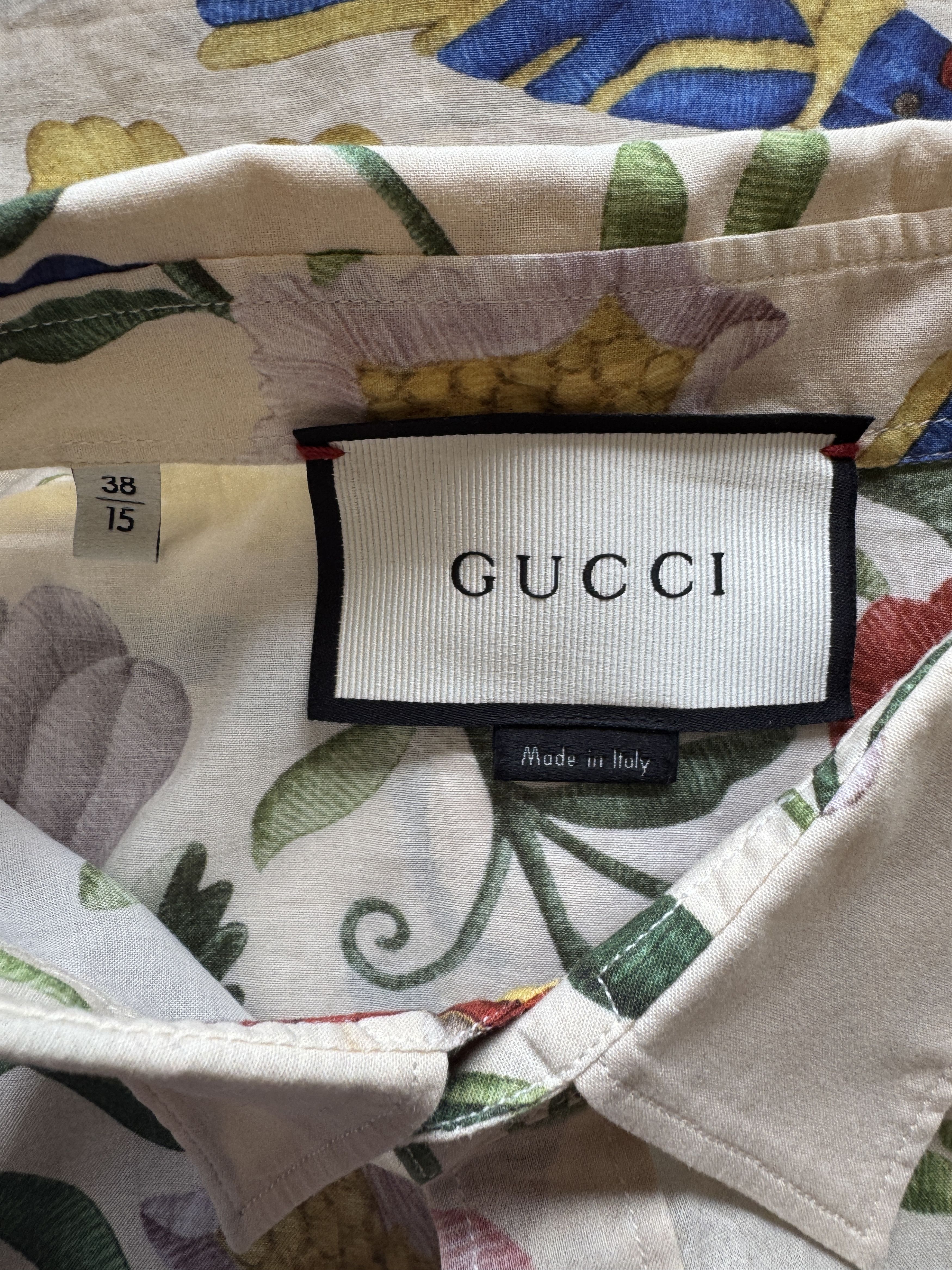Gucci Duke Floral Button-Up Shirt Size US M / EU 48-50 / 2 - 22 Thumbnail