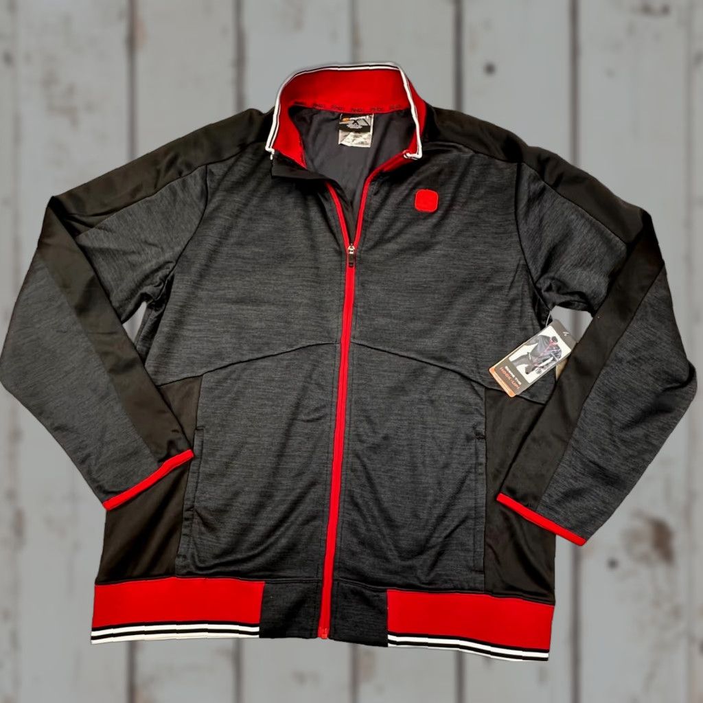 Vintage AND1 Dribble Jacket Mens XL Full Zip Black Heather Shooting Shirt Basketball NWT Size US XL / EU 56 / 4 - 1 Thumbnail