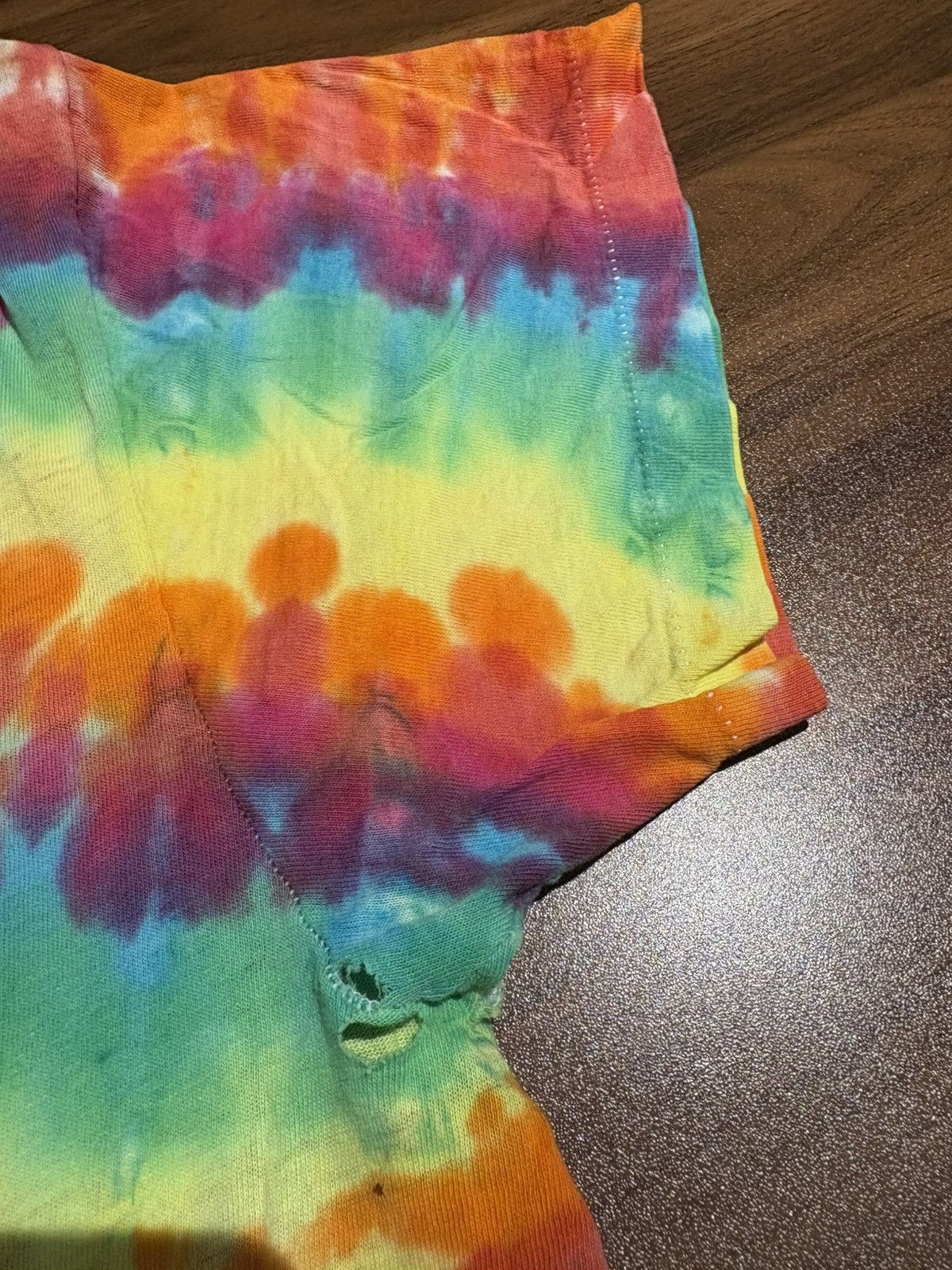 Vintage Vintage 1980s distressed tye dye t shirt Size US M / EU 48-50 / 2 - 10 Thumbnail