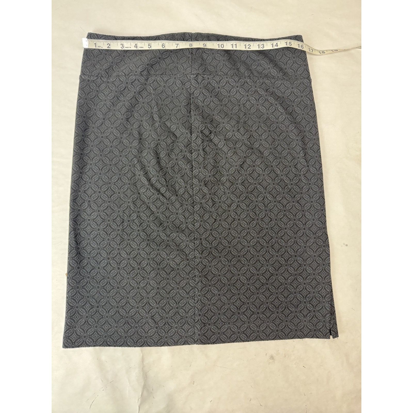 Other Basic Margaret M Pencil Skirt Stretch Black Cottage Large Size 29" - 4 Thumbnail