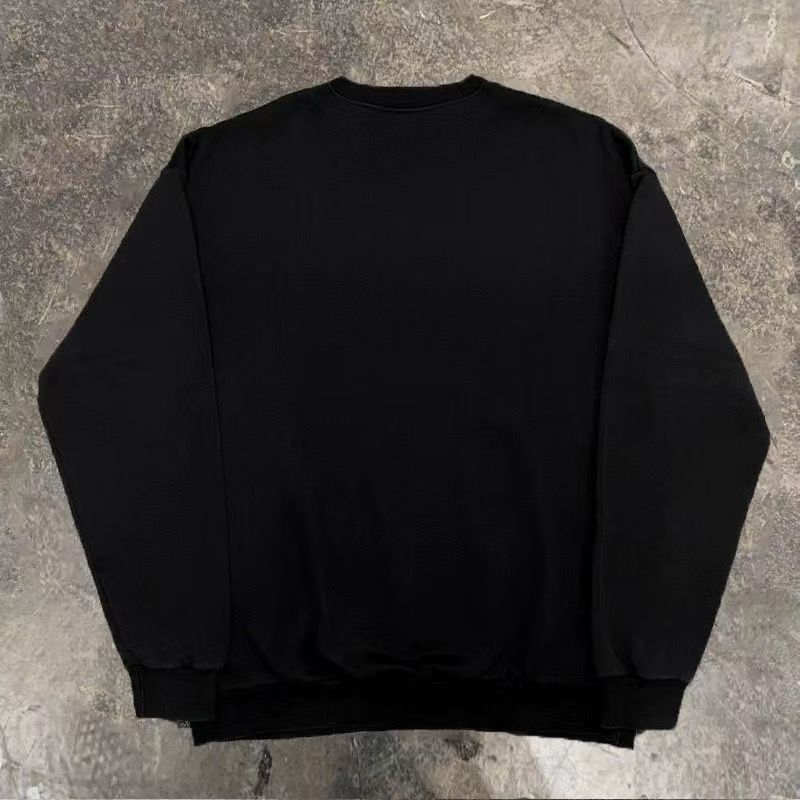 Japanese Brand Black washed retro eye print sweatshirt Size US M / EU 48-50 / 2 - 2 Thumbnail