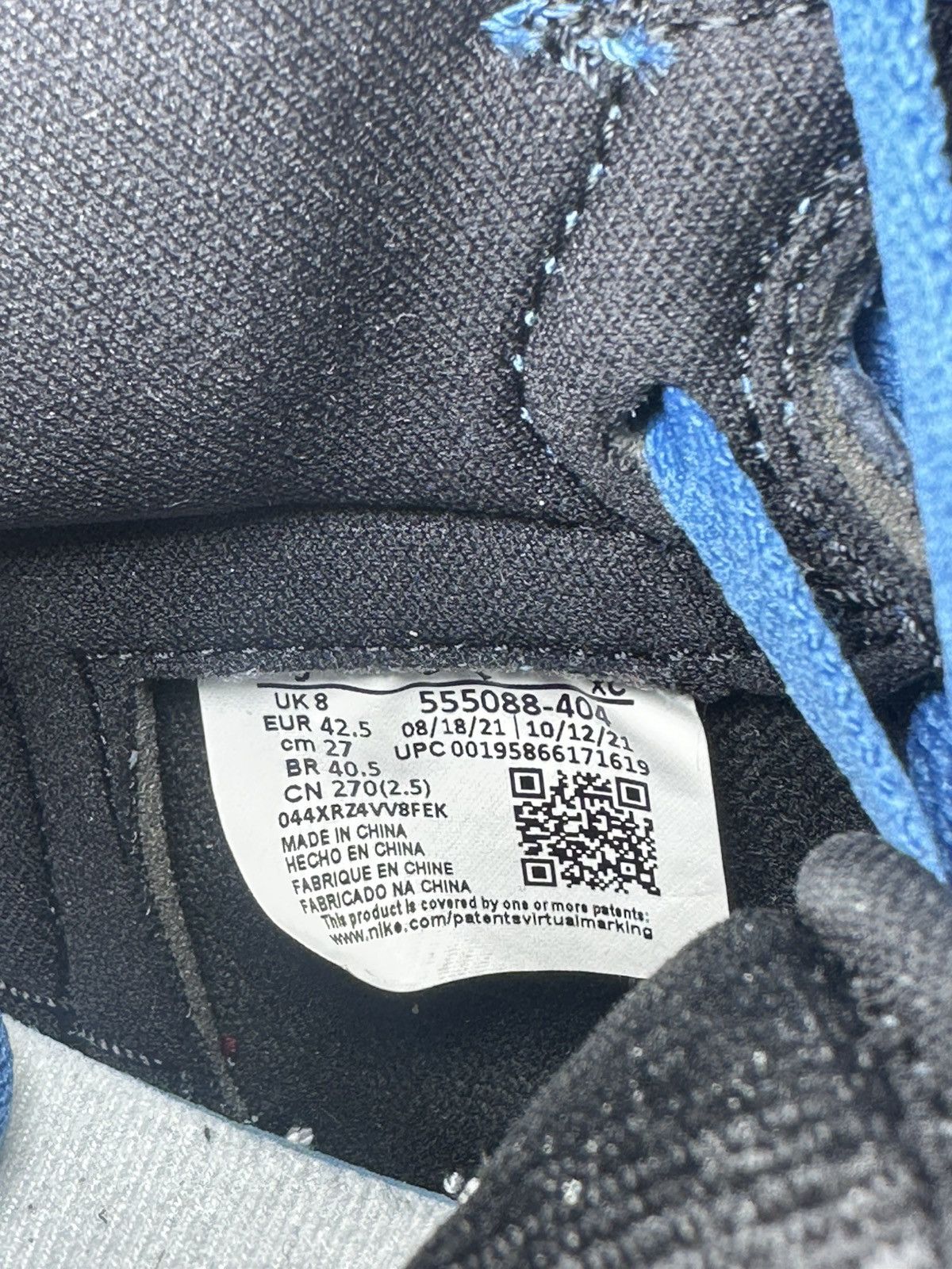 Jordan Brand × Nike Jordan 1 High Marina blue Size US 9 / EU 42 - 8 Thumbnail
