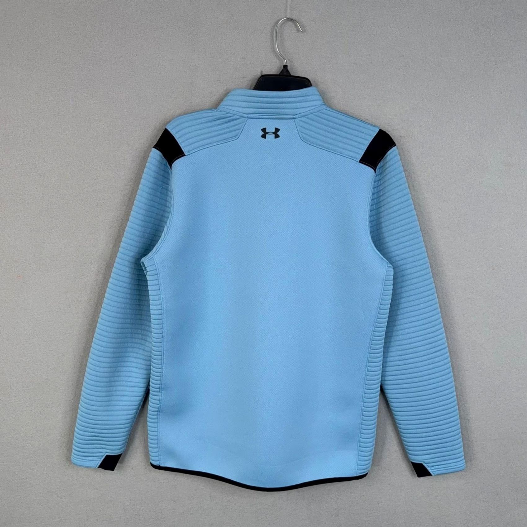 Under Armour Under Armour Pullover Mens Medium Blue ColdGear Golf 1/4 Zip Mock Neck Top Size US M / EU 48-50 / 2 - 6 Thumbnail