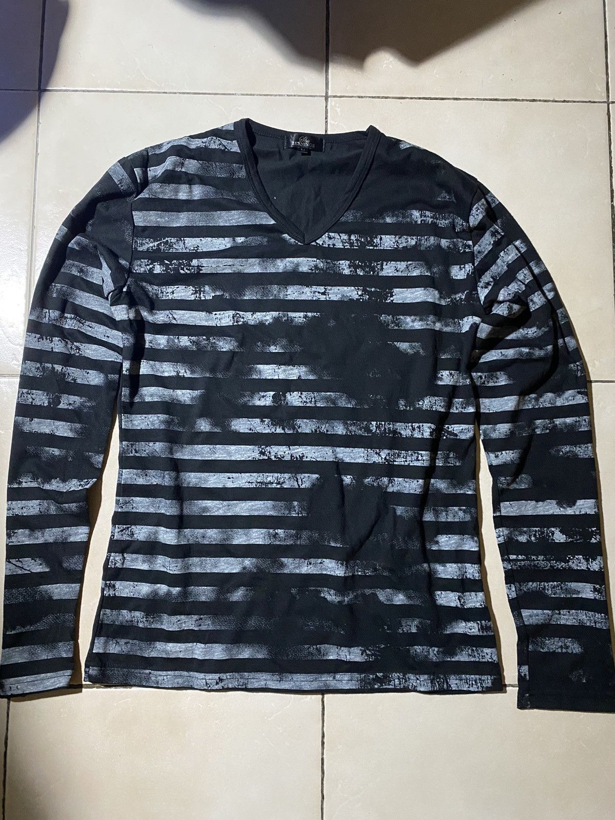 Japanese Brand Sho Bernings Black/White Longsleeve Size US S / EU 44-46 / 1 - 1 Thumbnail