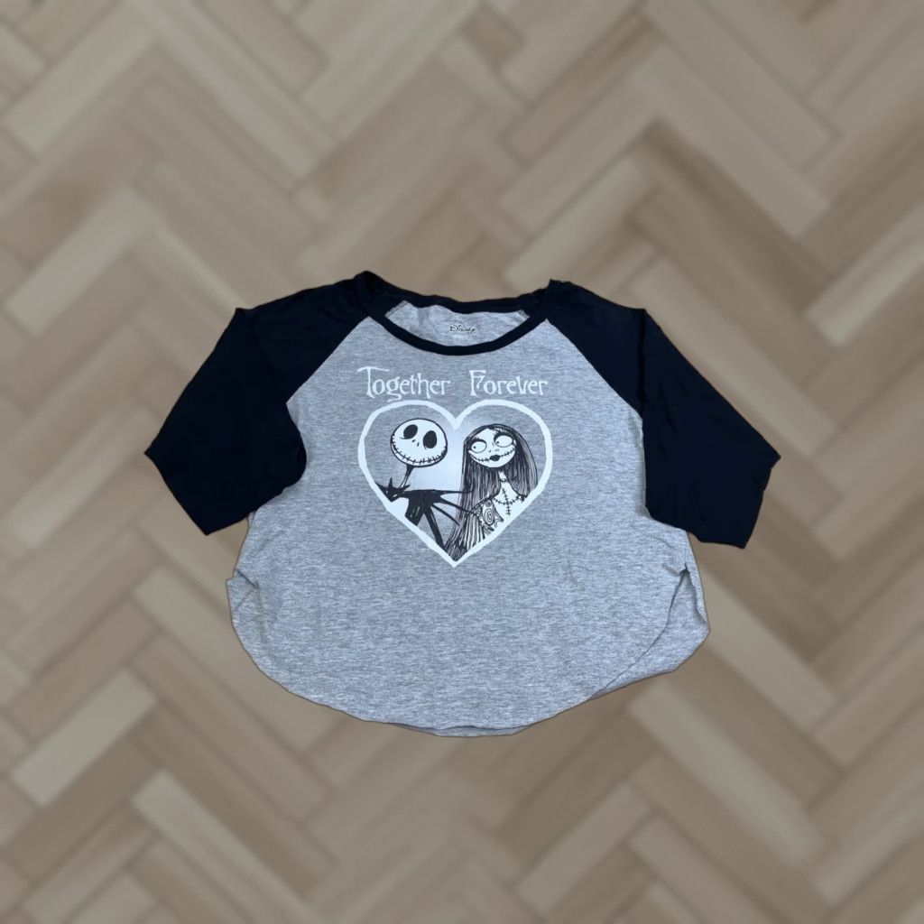 Disney Disney Shirt Womens M Gray Nightmare before Christmas Jack Sally Disney Size M / US 6-8 / IT 42-44 - 1 Thumbnail