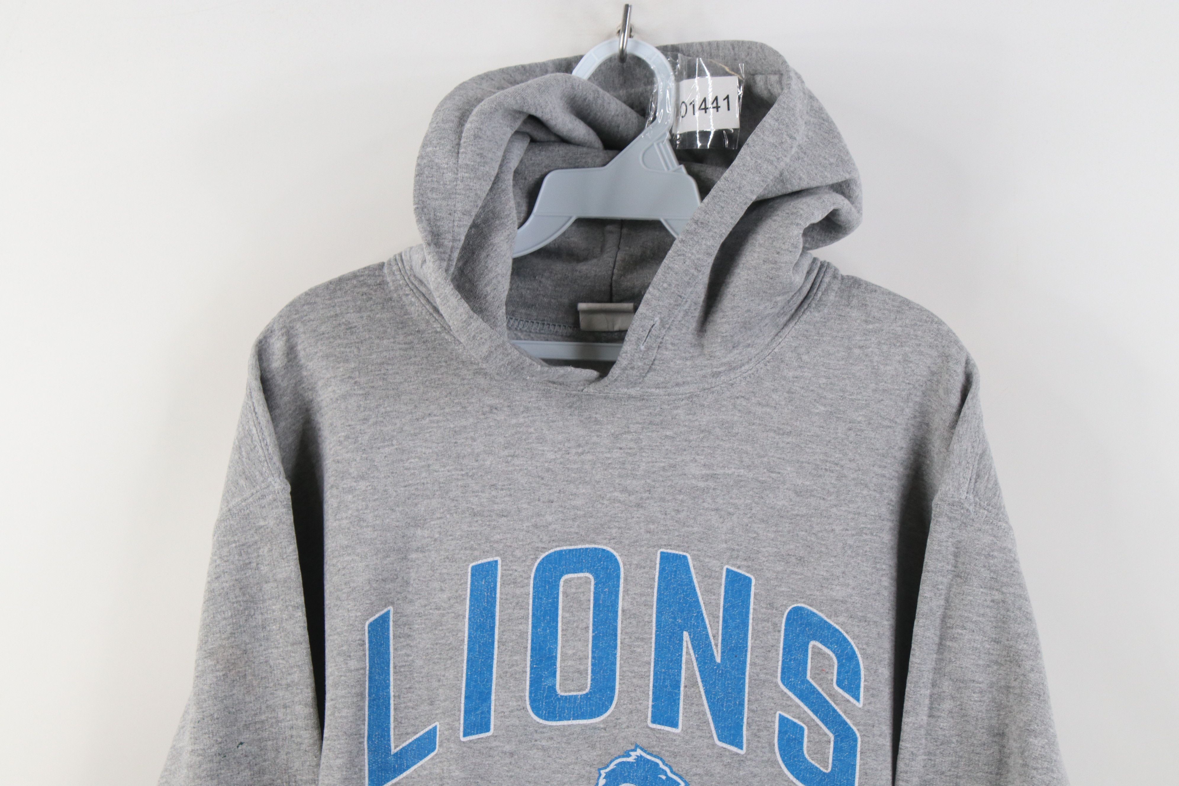 Vintage Vintage NFL Detroit Lions Football Hoodie Sweatshirt Gray Size US M / EU 48-50 / 2 - 2 Thumbnail