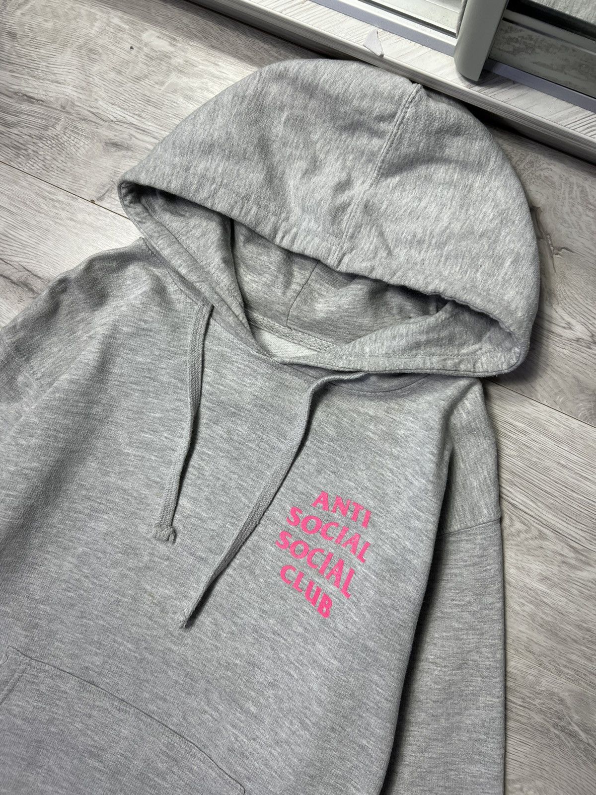 Anti Social Social Club Anti Social Social Club Grey Hoodie ASSC Pink Big Logo Size US M / EU 48-50 / 2 - 6 Thumbnail