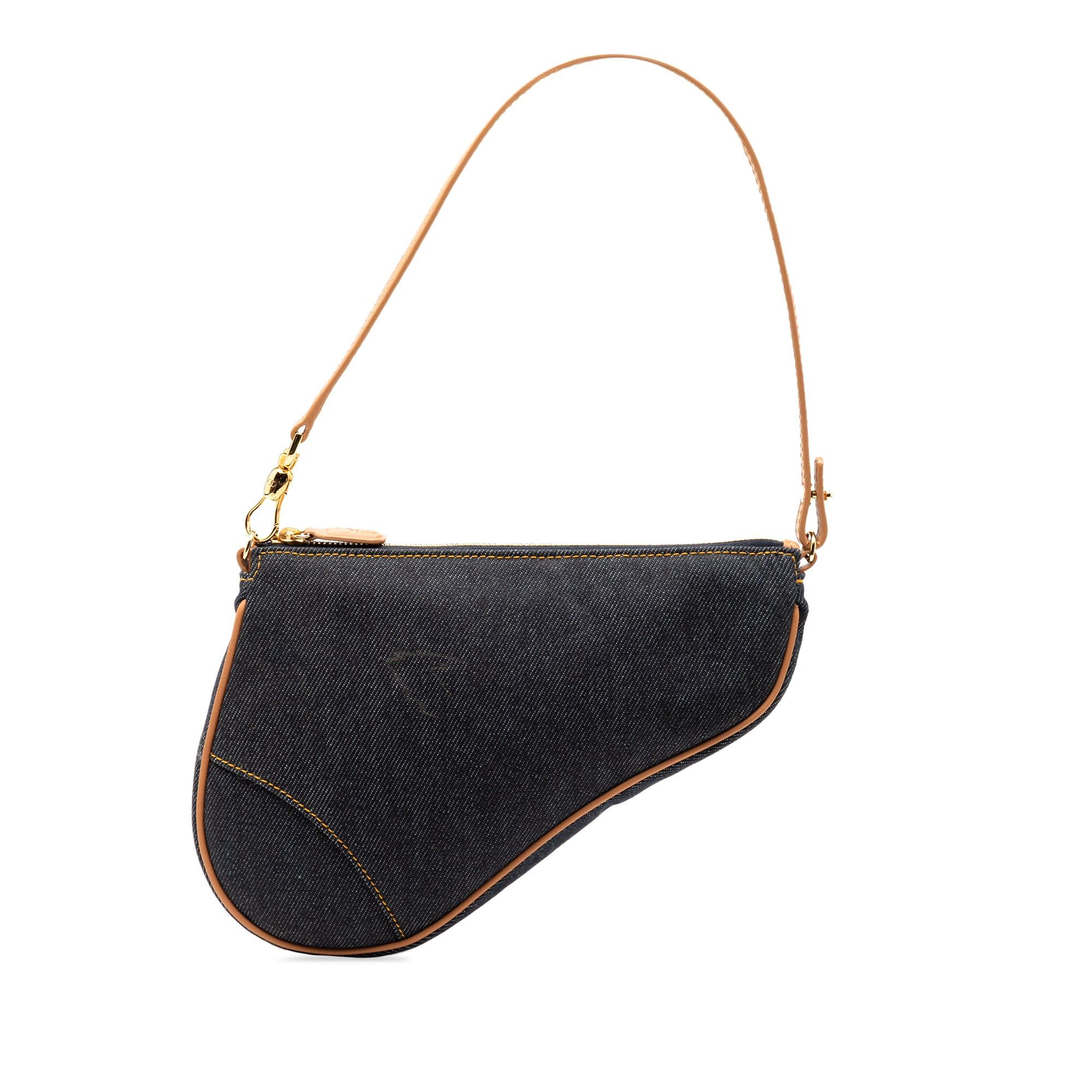 Dior Mini Denim Saddle Pochette Size ONE SIZE - 1 Thumbnail