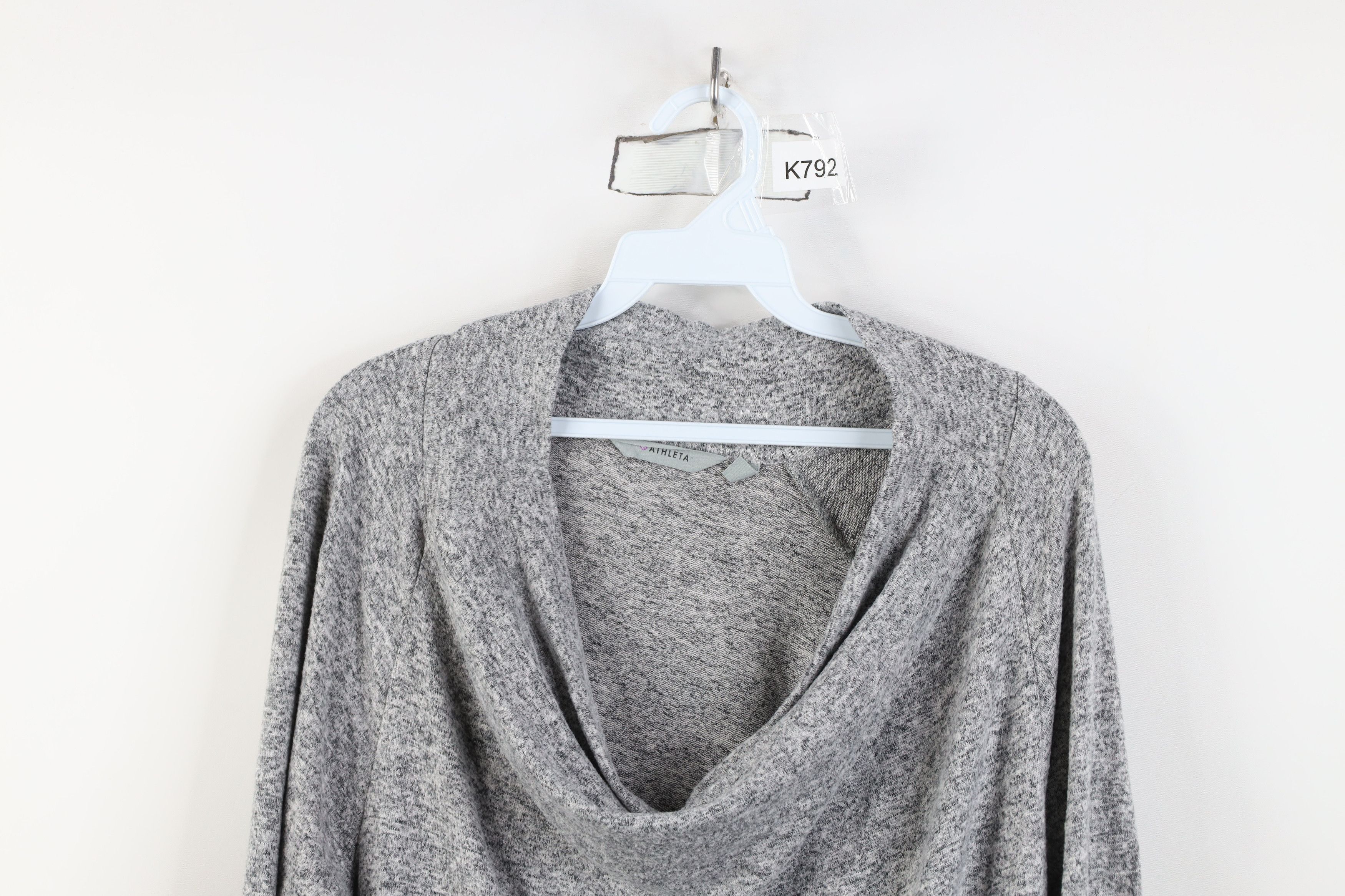 Athleta Athleta Slouchy Collar Jersey Knit Sweater Heather Gray Size XL / US 12-14 / IT 48-50 - 2 Thumbnail