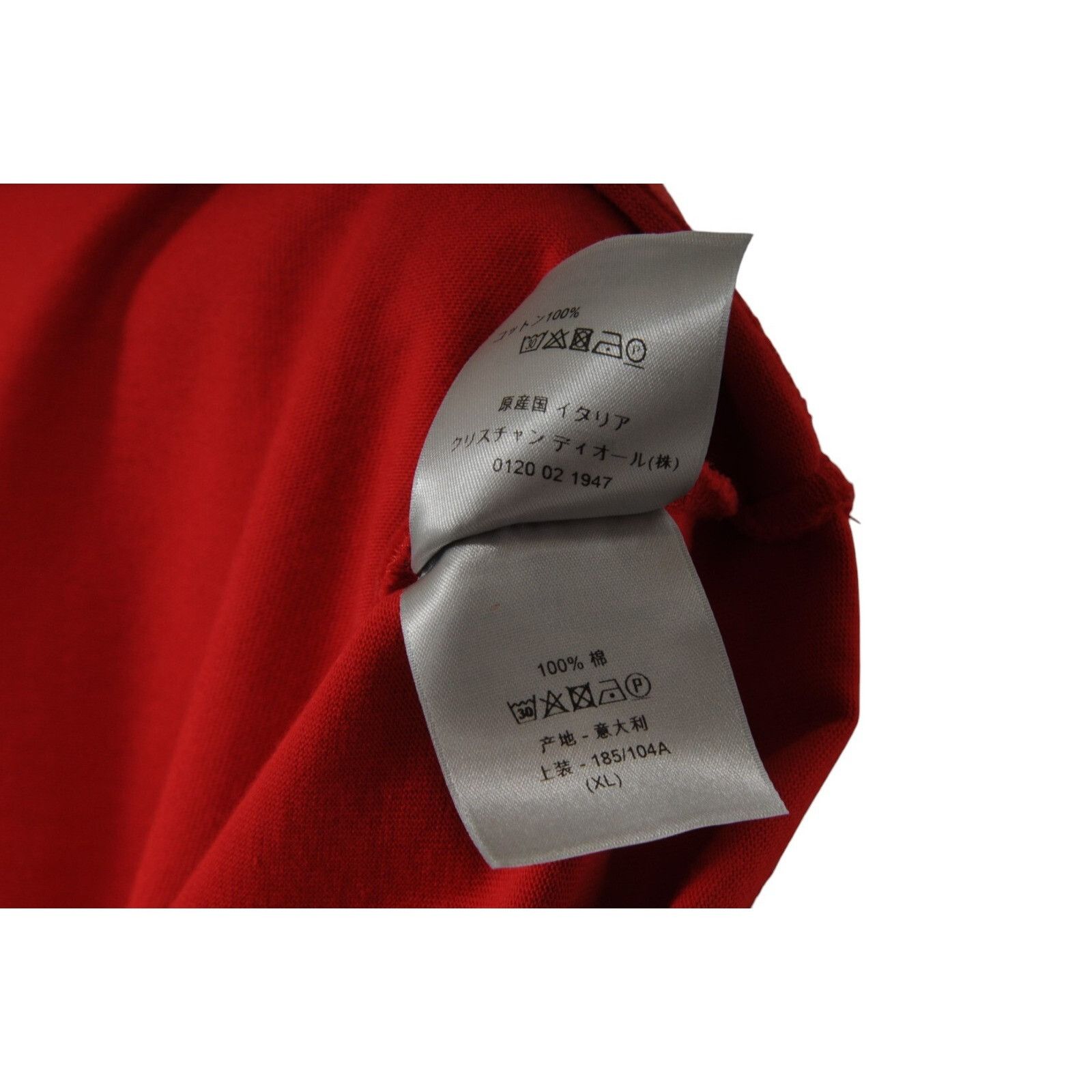 Dior Embroidered CD Logo T Shirt XL Red Size US XL / EU 56 / 4 - 8 Thumbnail